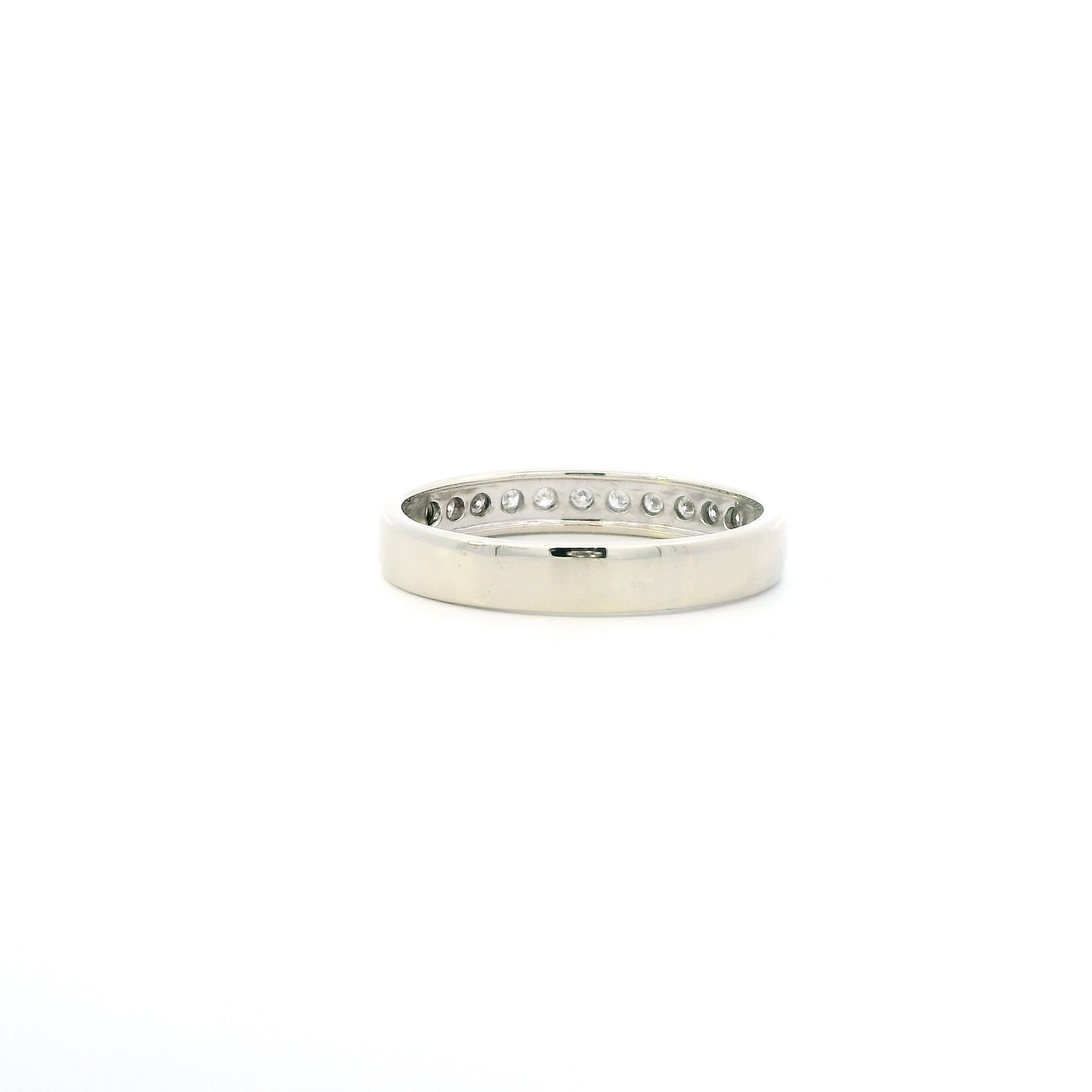 10K White Gold 15+ Size  Diamond Mens Ring - 0.33ct