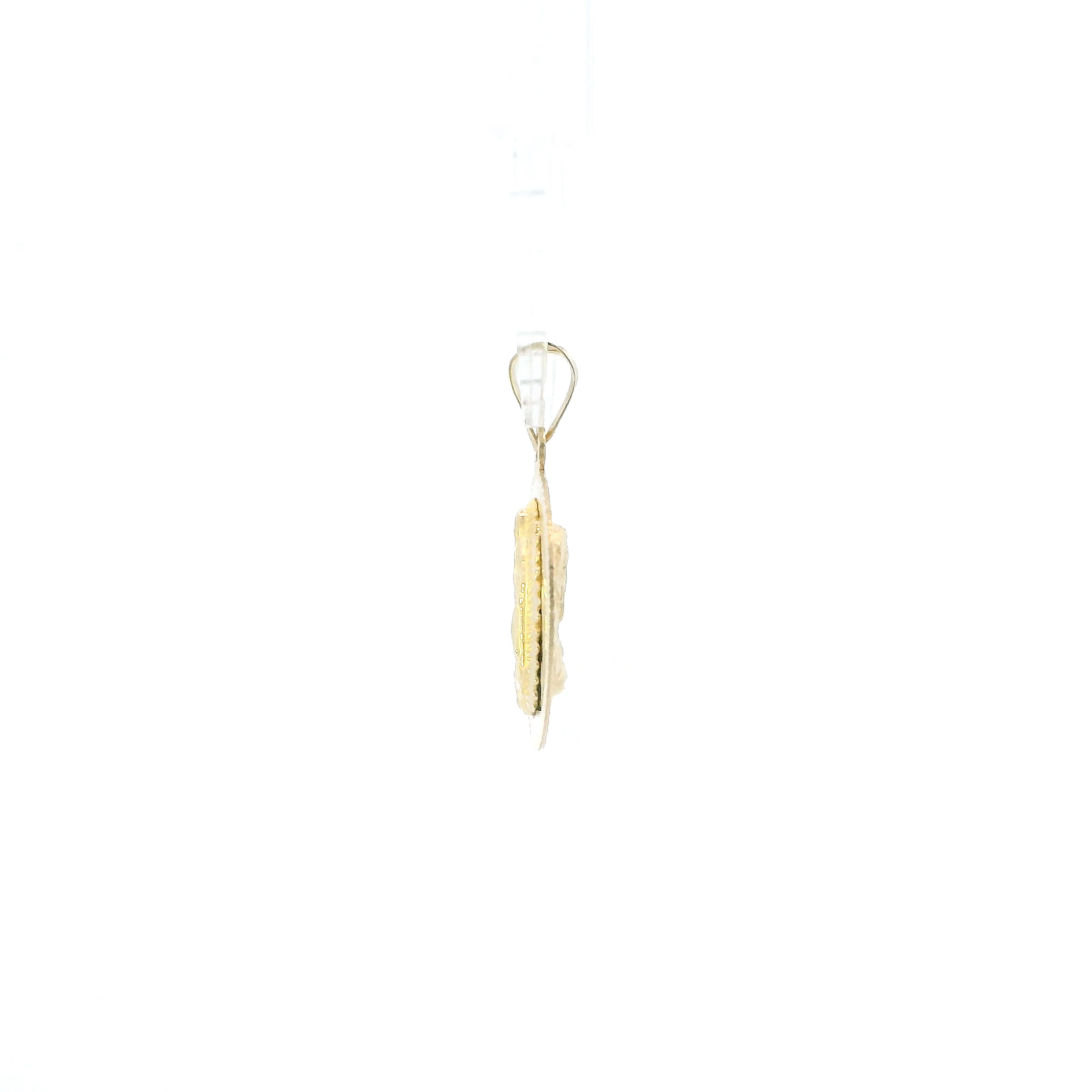10K Yellow Gold Double Sided Religious Pendant