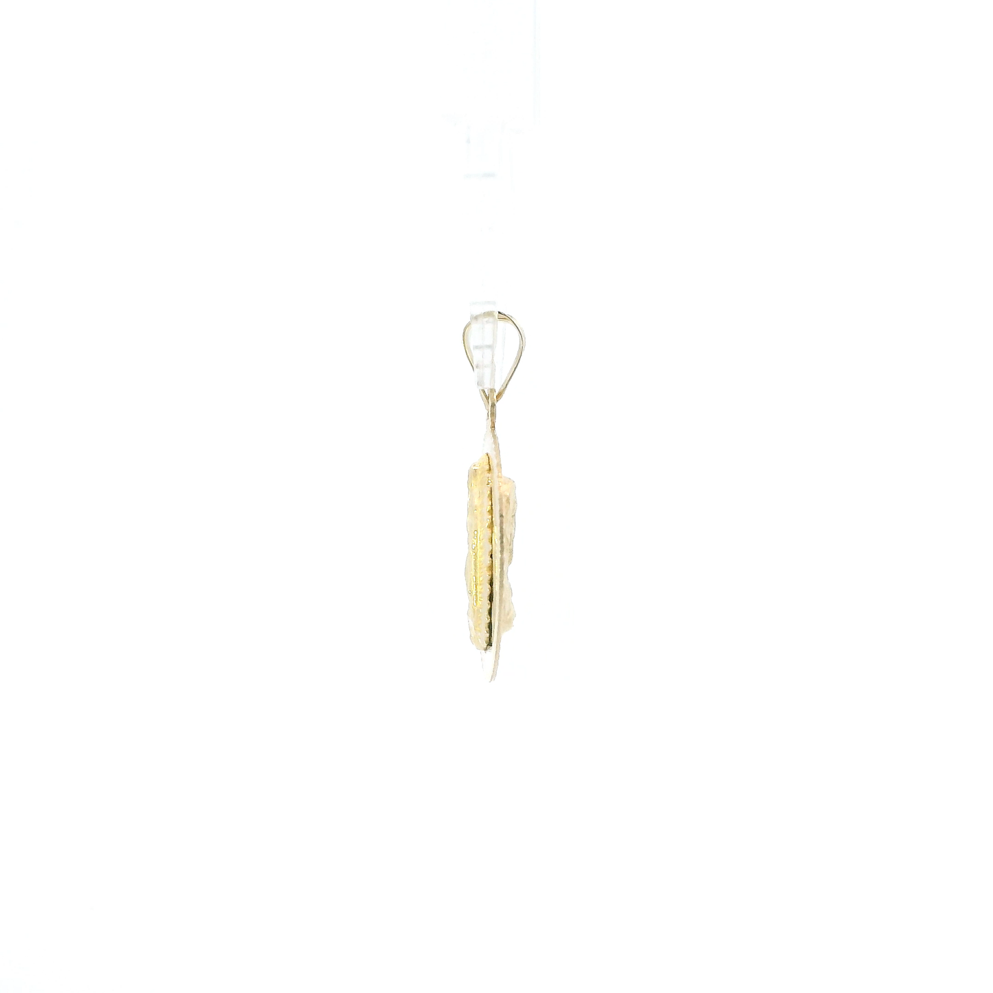 10K Yellow Gold Double Sided Religious Pendant