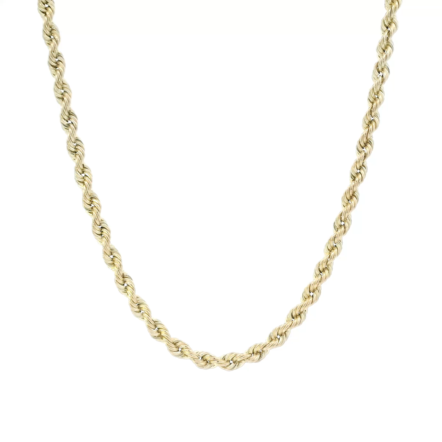 14K Yellow Gold 24" Hollow Rope Chain