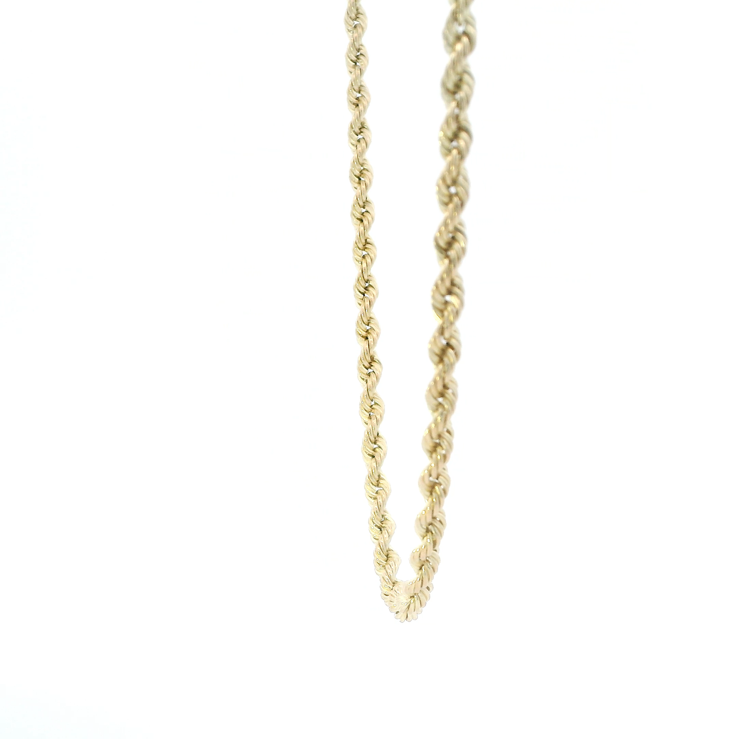 14K Yellow Gold 24" Hollow Rope Chain