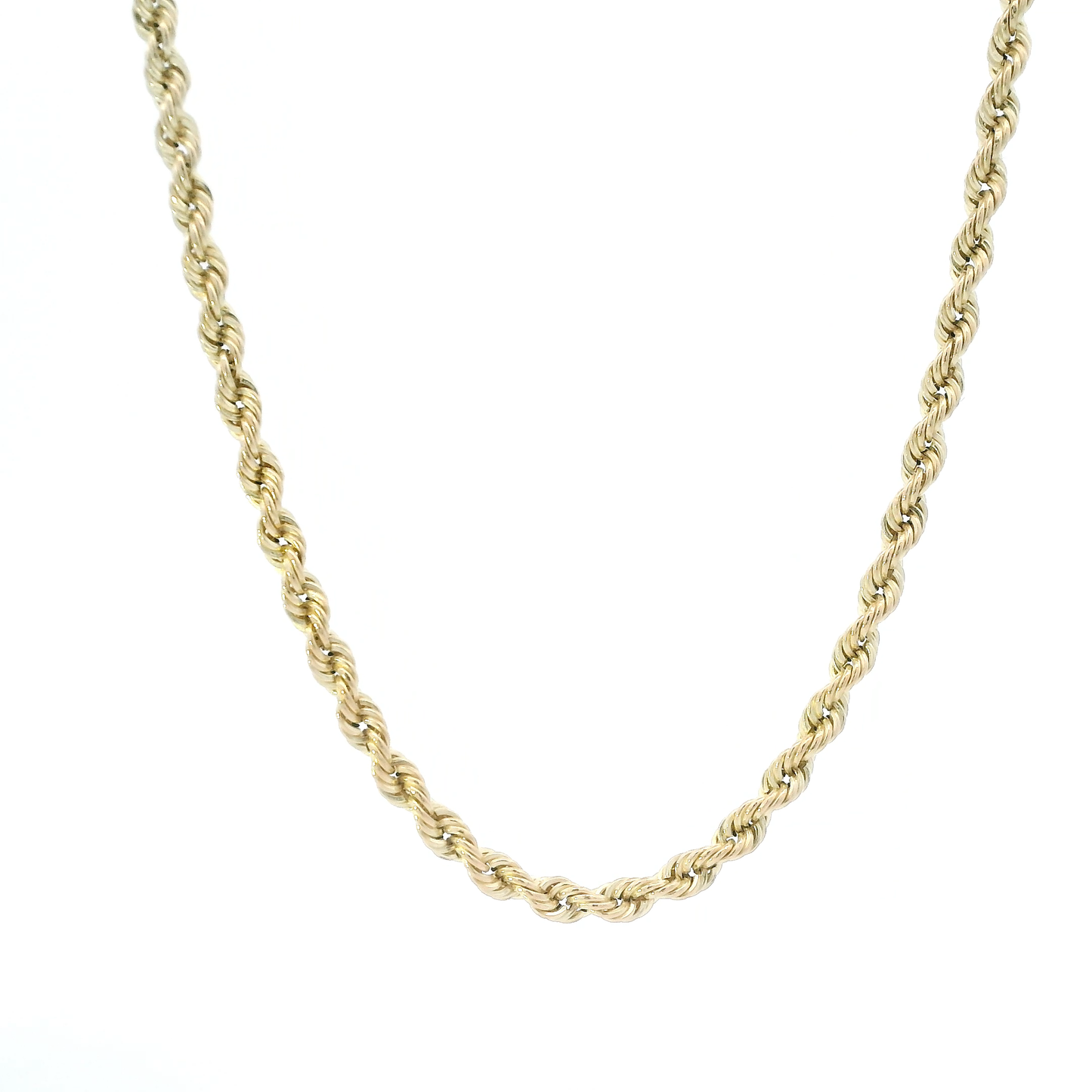 14K Yellow Gold 24" Hollow Rope Chain
