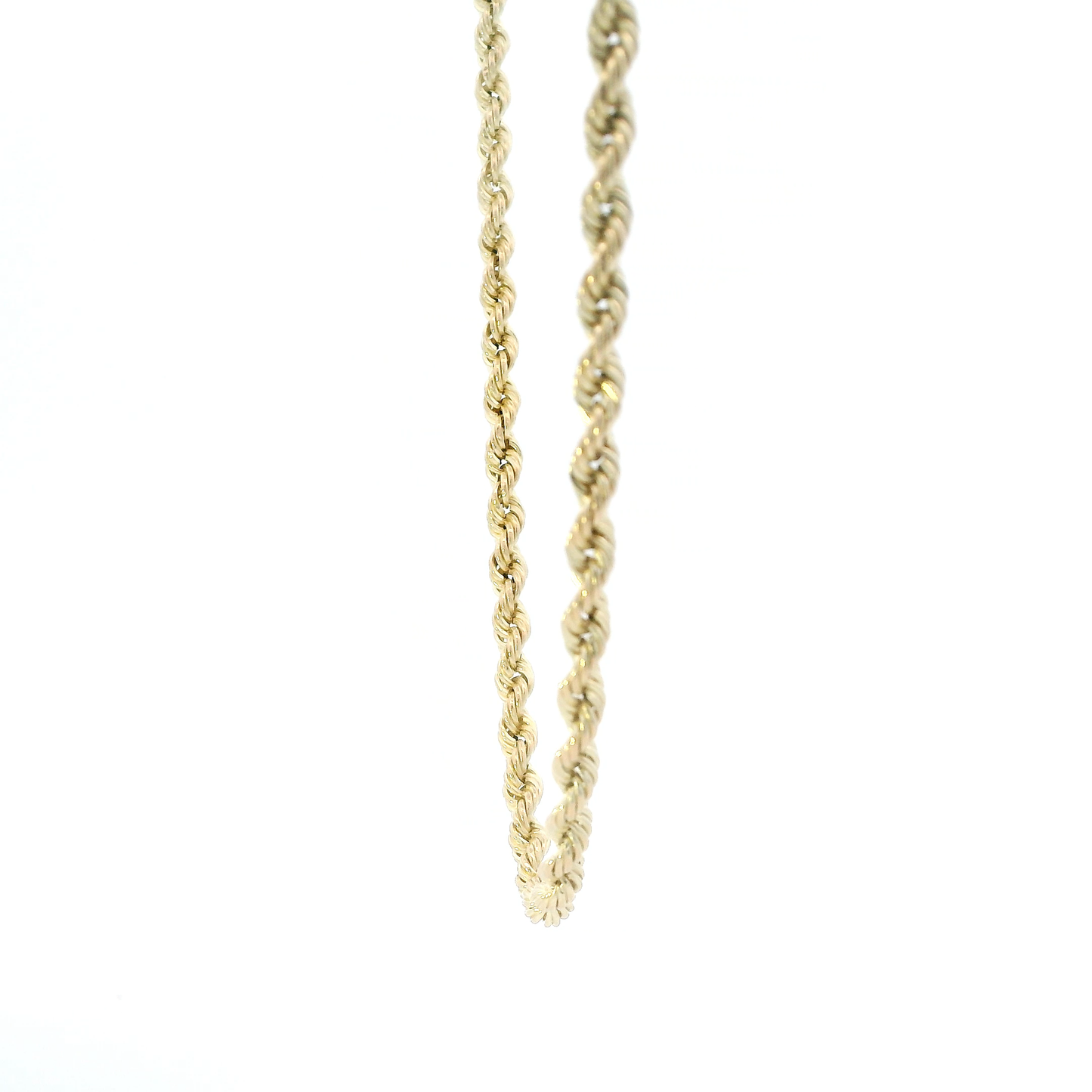 14K Yellow Gold 24" Hollow Rope Chain