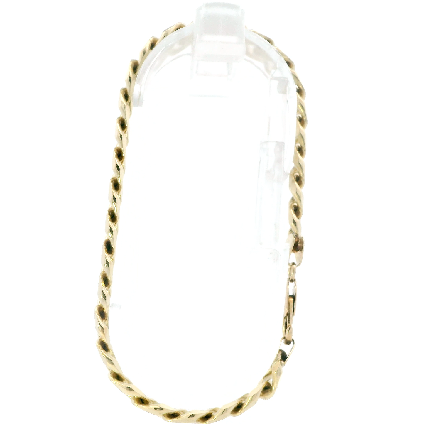 14K Yellow Gold 9.5" Curb Bracelet