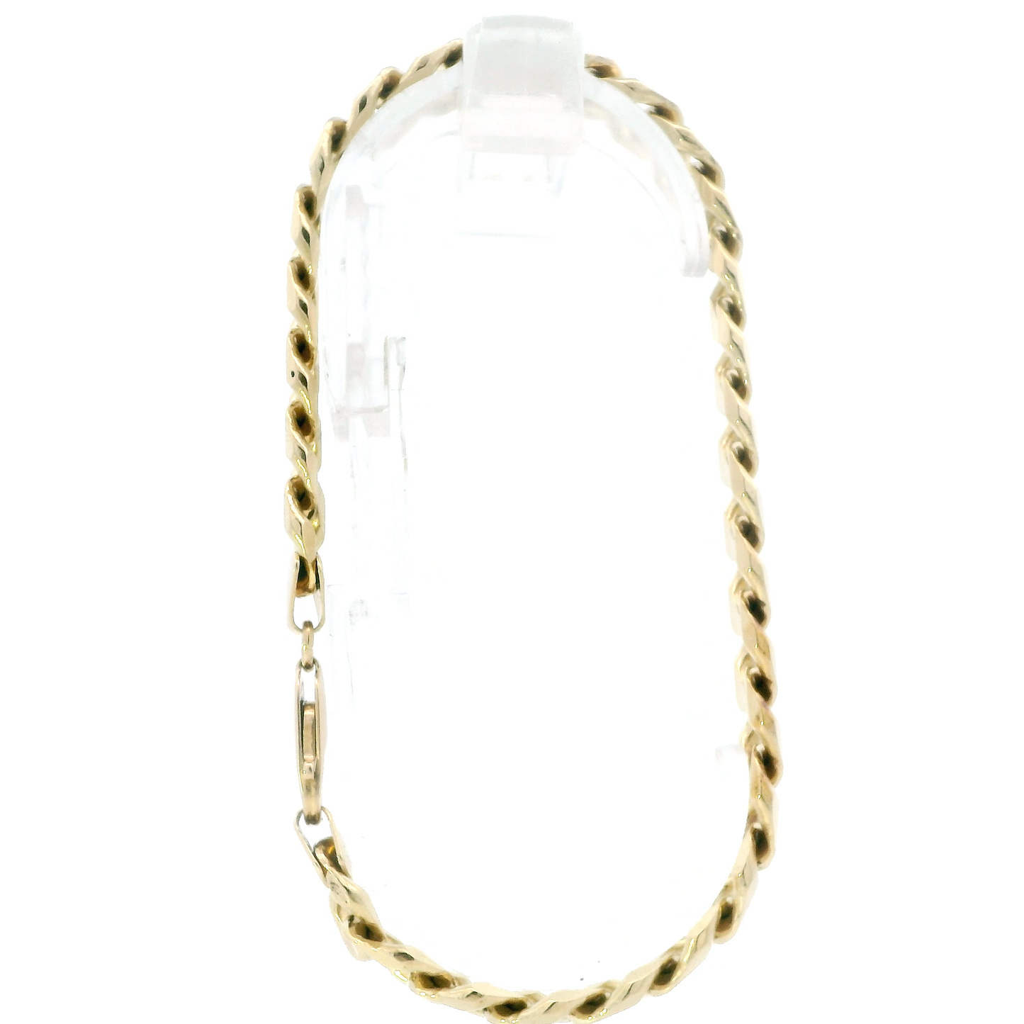 14K Yellow Gold 9.5" Curb Bracelet