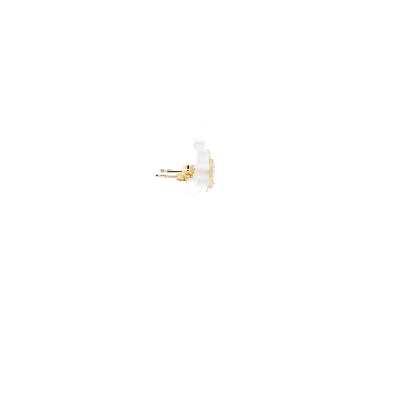 14K Yellow Gold Maple Leaf Stud Earrings