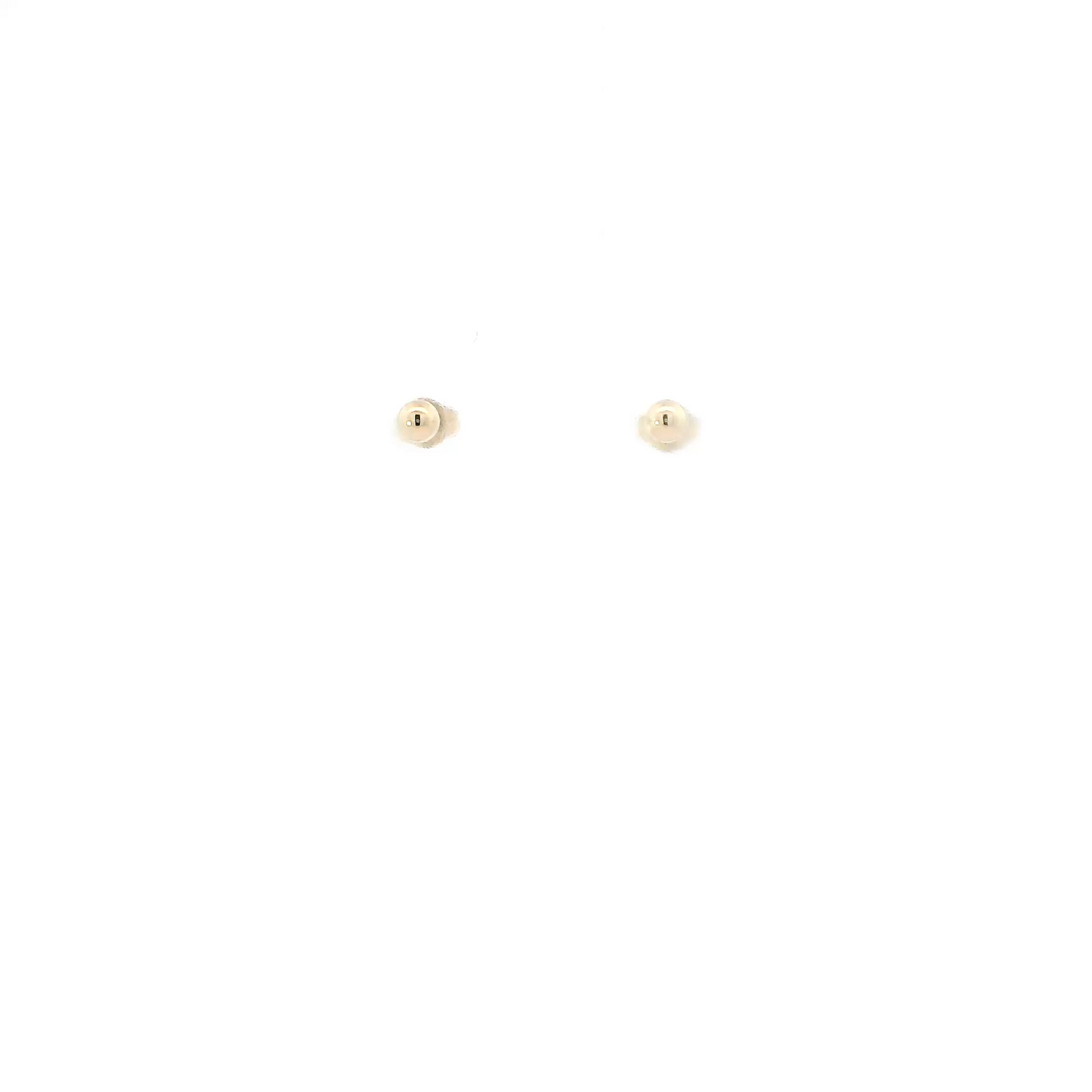 14K Yellow Gold Ball Stud Earrings