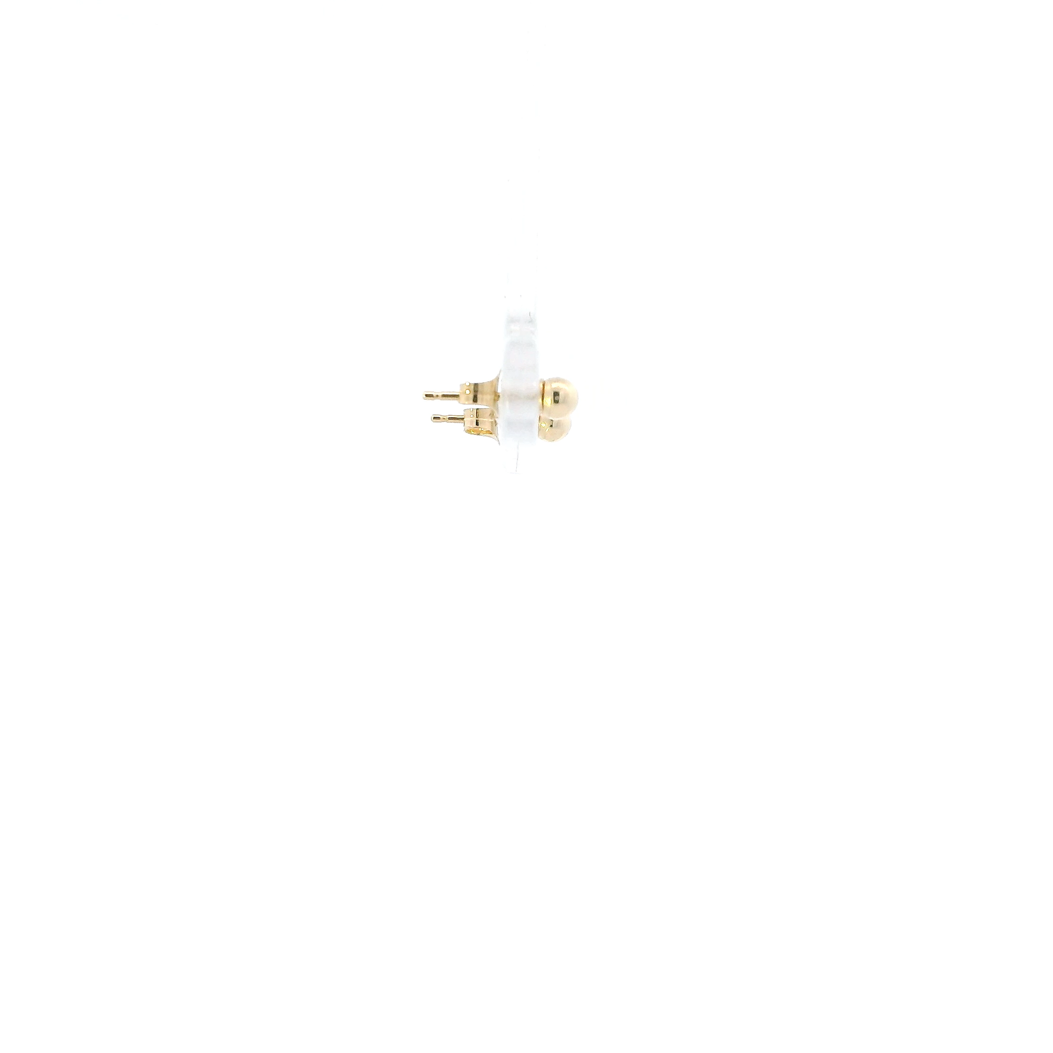 14K Yellow Gold Ball Stud Earrings