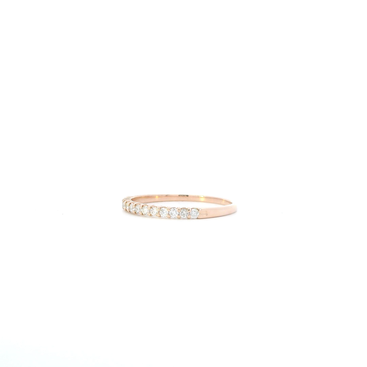 14K Rose Gold Diamond Womens Ring  - 0.24ct