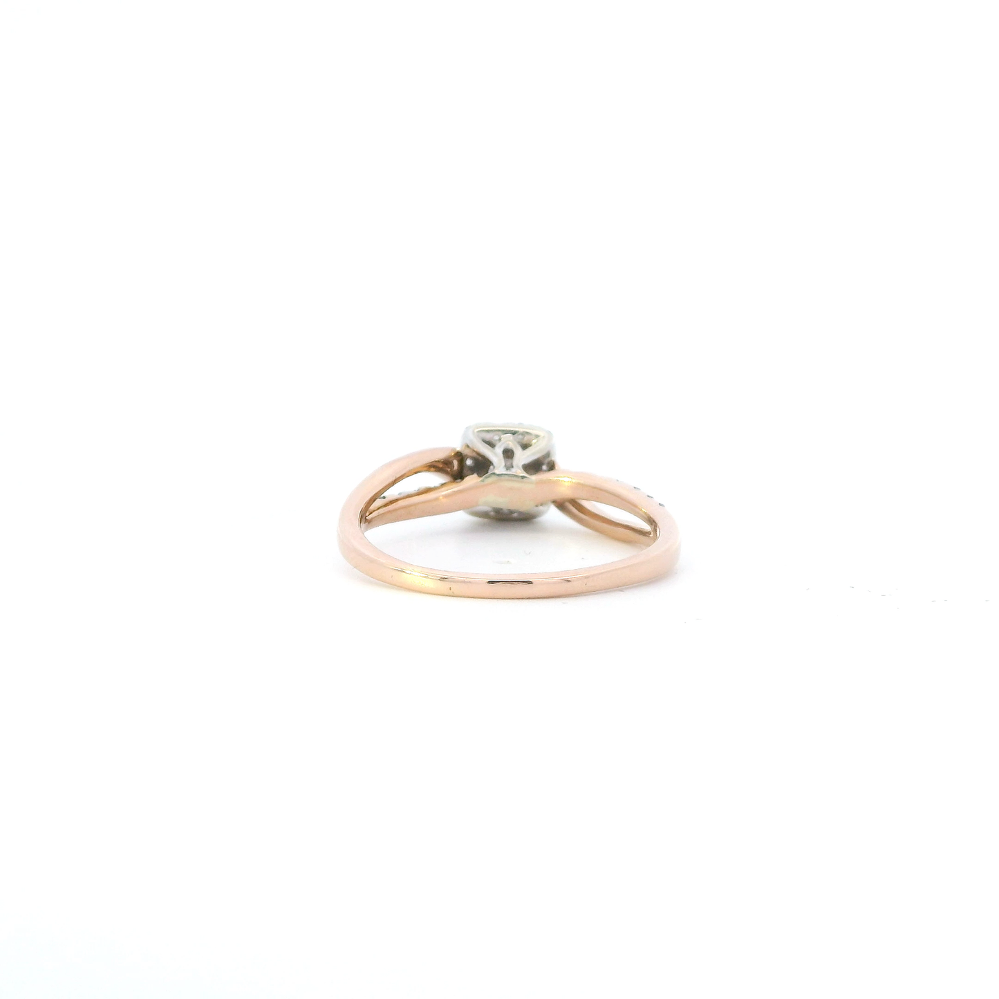14K Rose Gold Diamond Womens Ring - 0.57ct