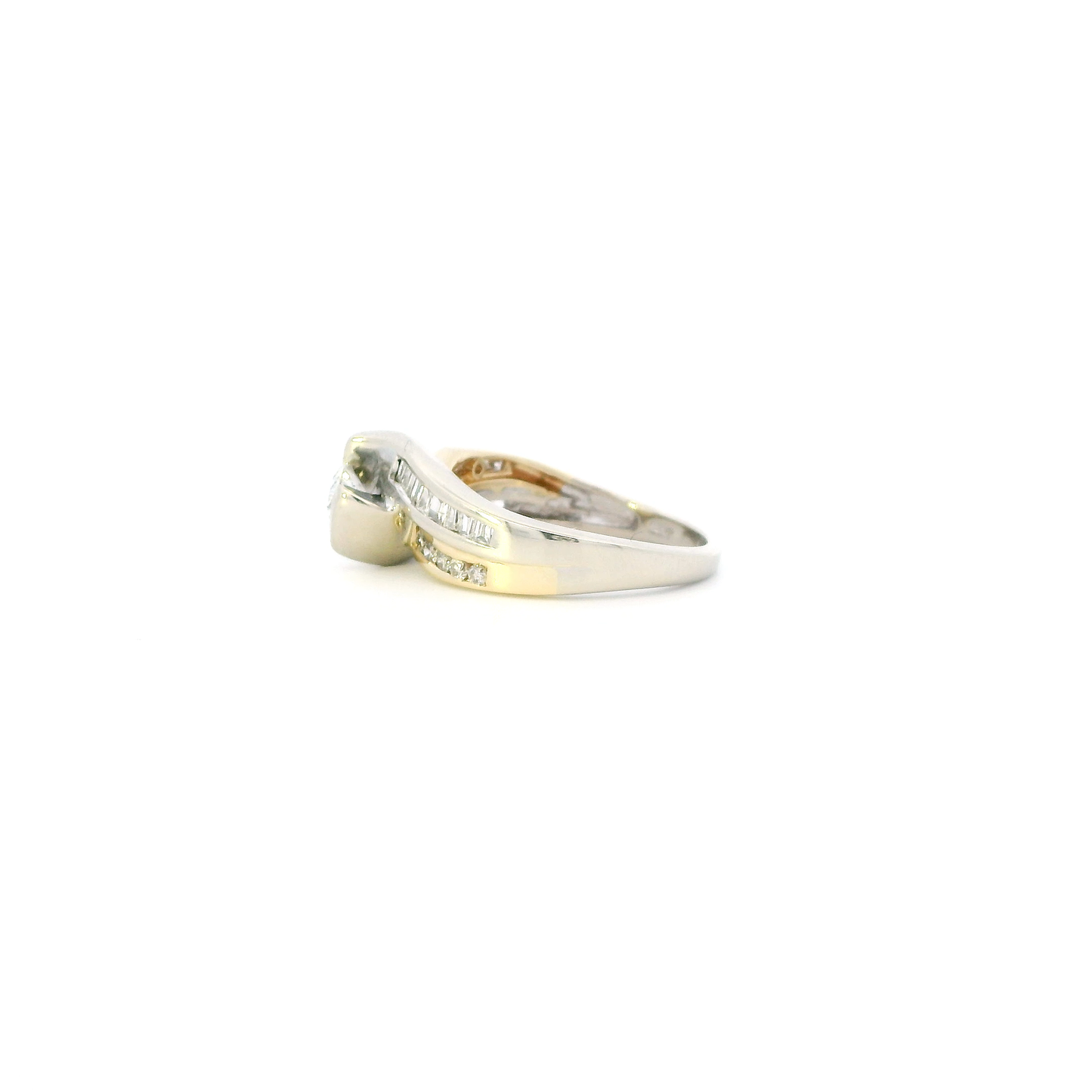 14K White Gold Diamond Womens Ring - 0.43ct