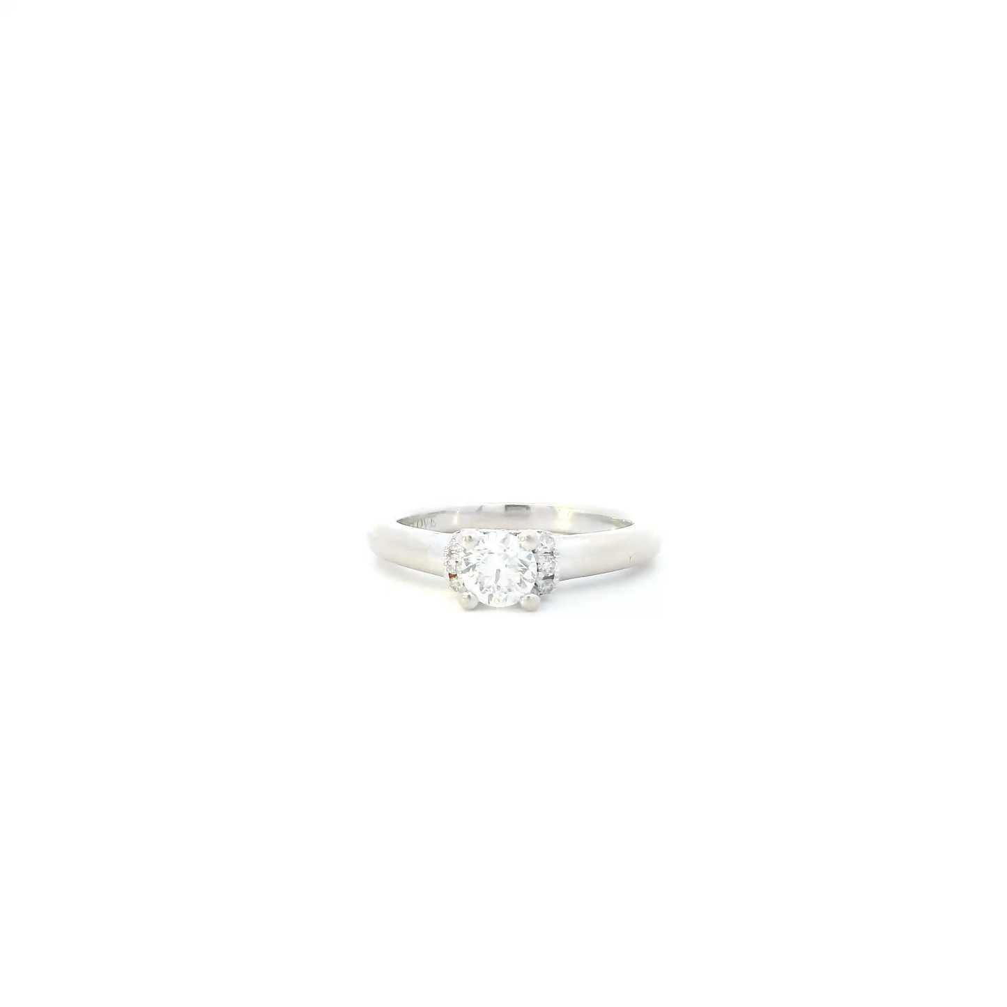 14K White Gold Diamond "Vera Wang Love" Womens Ring - 0.58ct