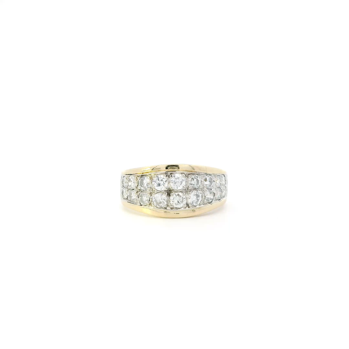 14K Yellow Gold Diamond Womens Ring - 1.15ct