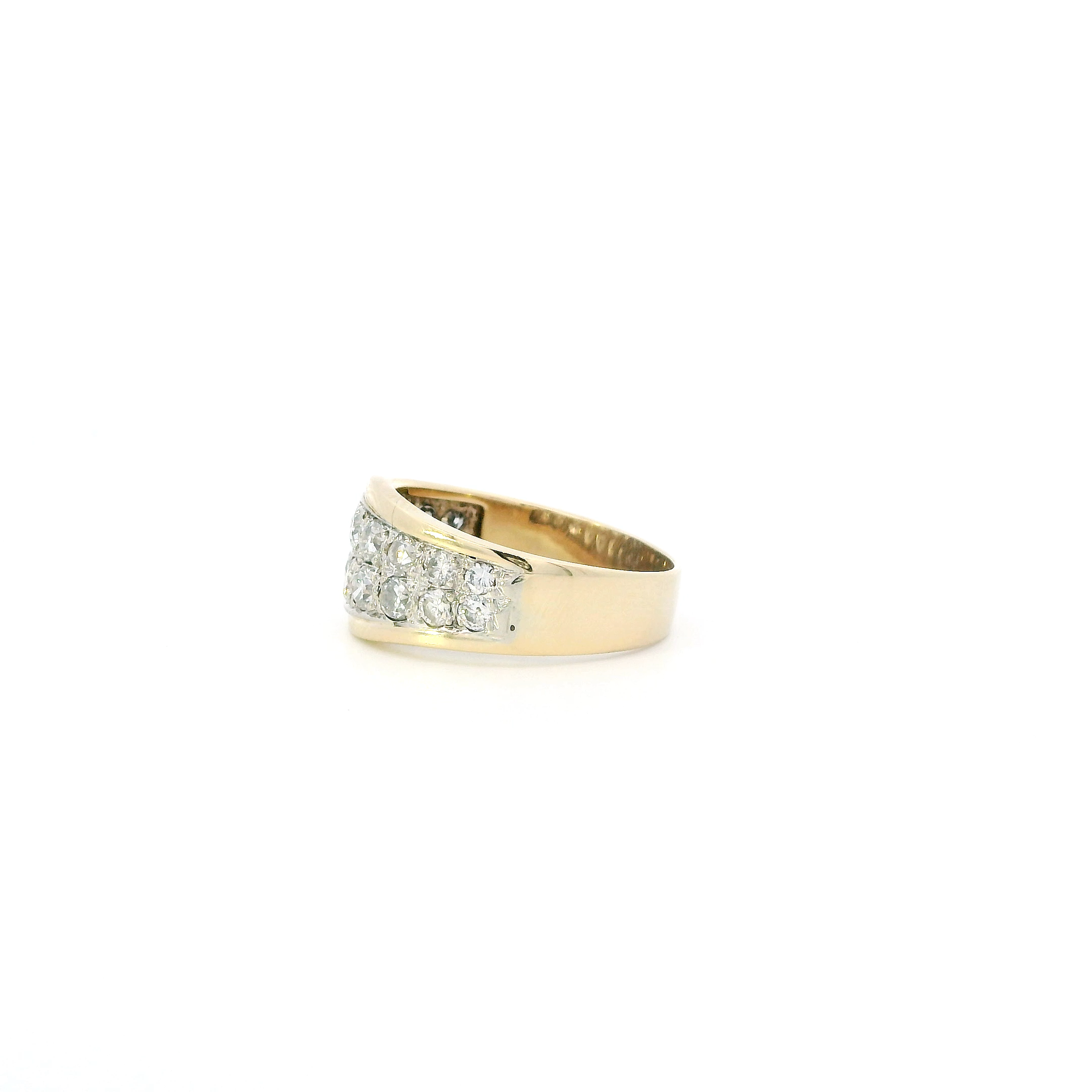 14K Yellow Gold Diamond Womens Ring - 1.15ct