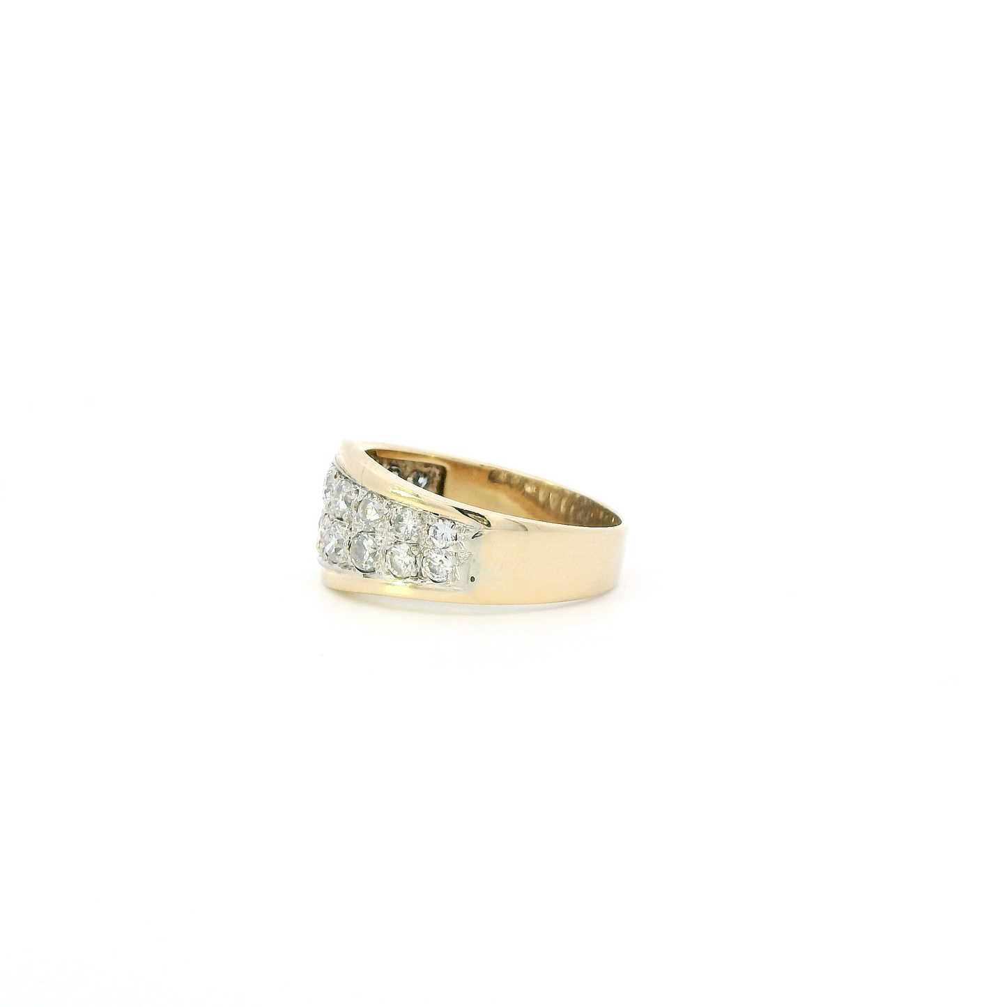14K Yellow Gold Diamond Womens Ring - 1.15ct