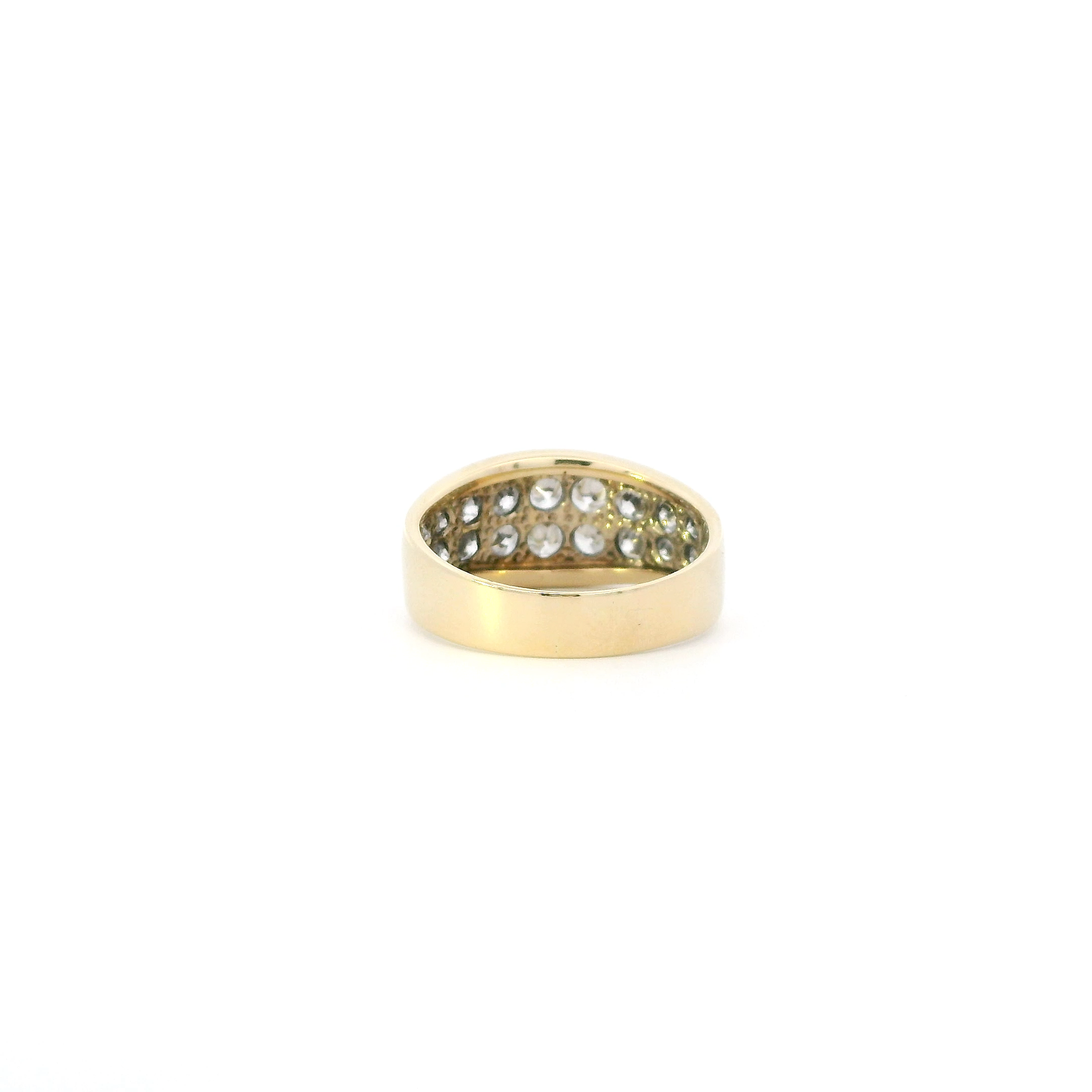 14K Yellow Gold Diamond Womens Ring - 1.15ct