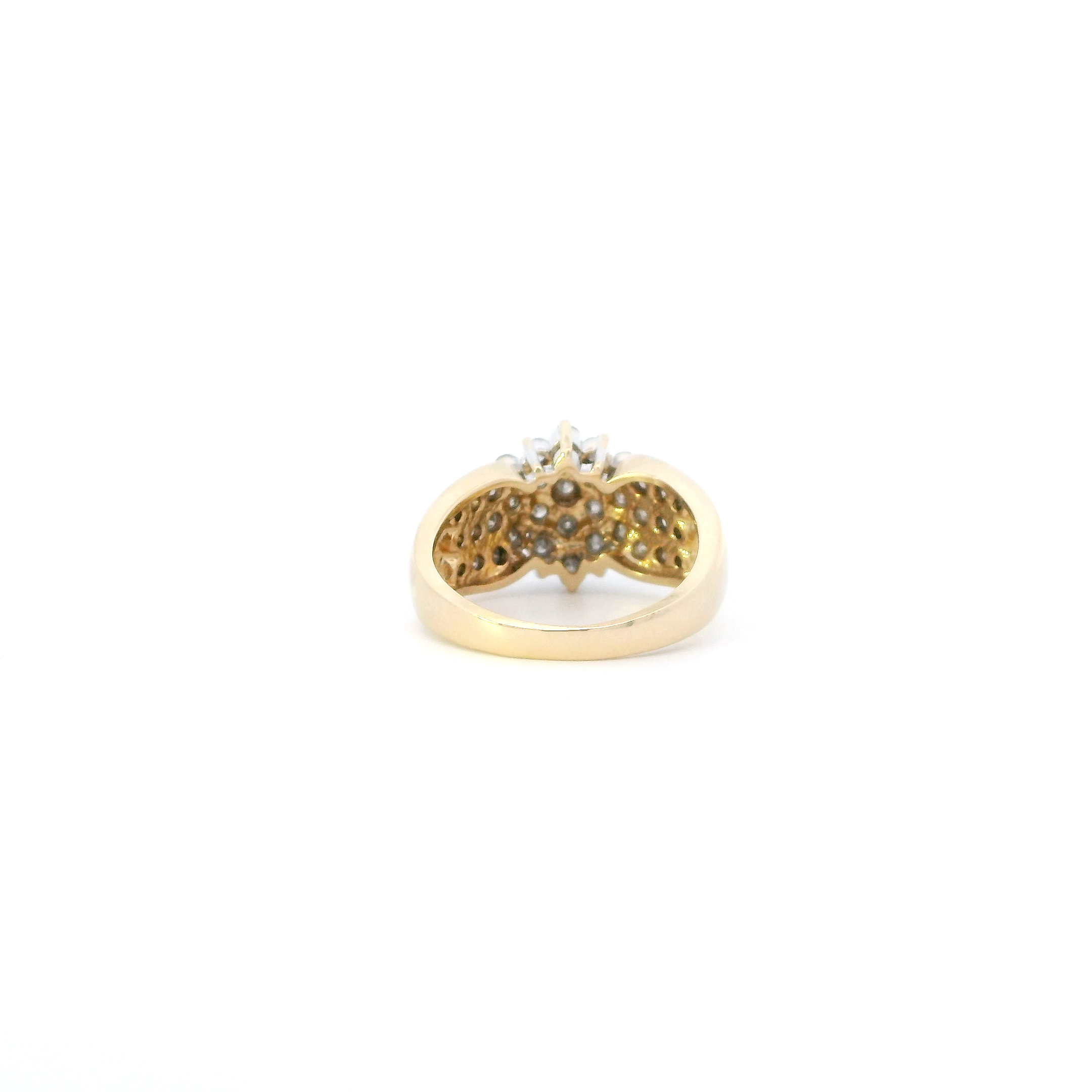 10K Yellow Gold Diamond Womens Ring - 1.00ct