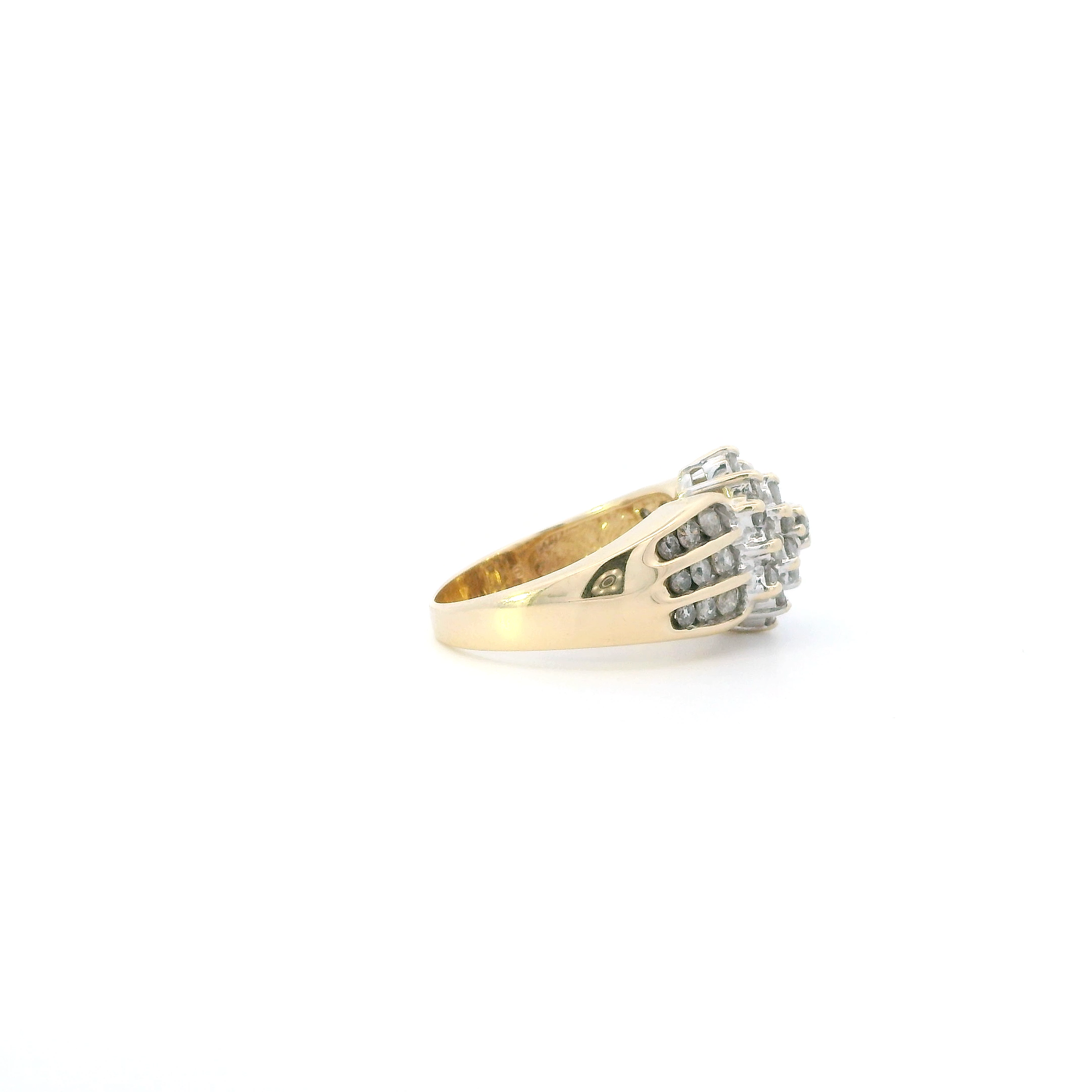 10K Yellow Gold Diamond Womens Ring - 1.00ct