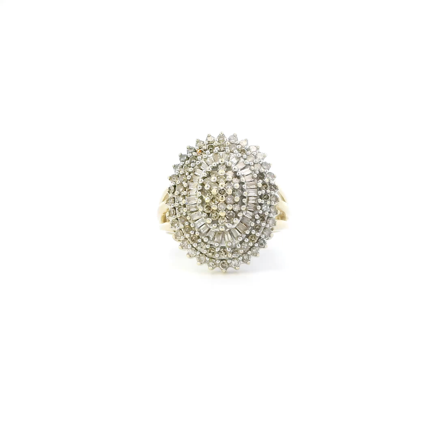 10K Yellow Gold Diamond Womens Ring