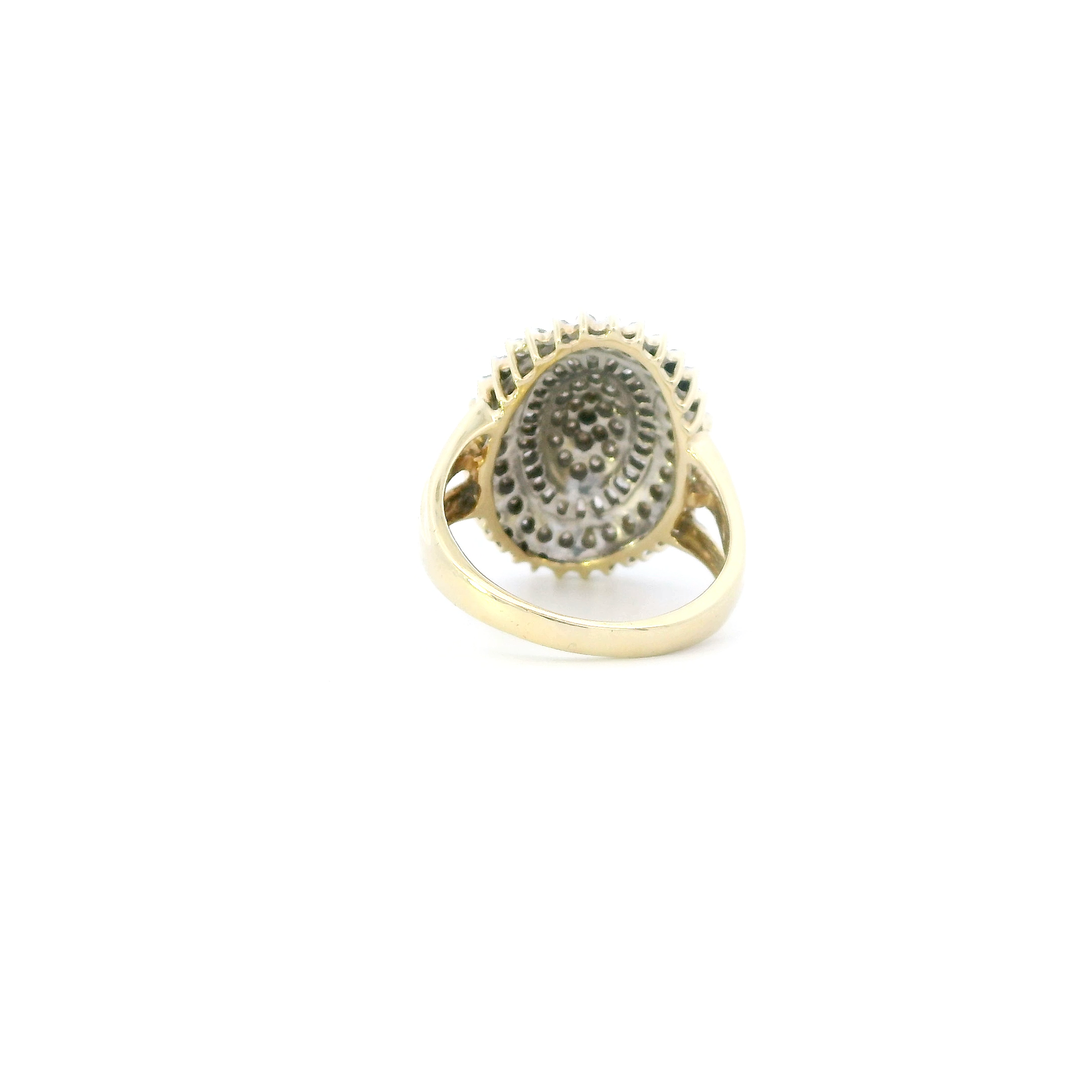 10K Yellow Gold Diamond Womens Ring