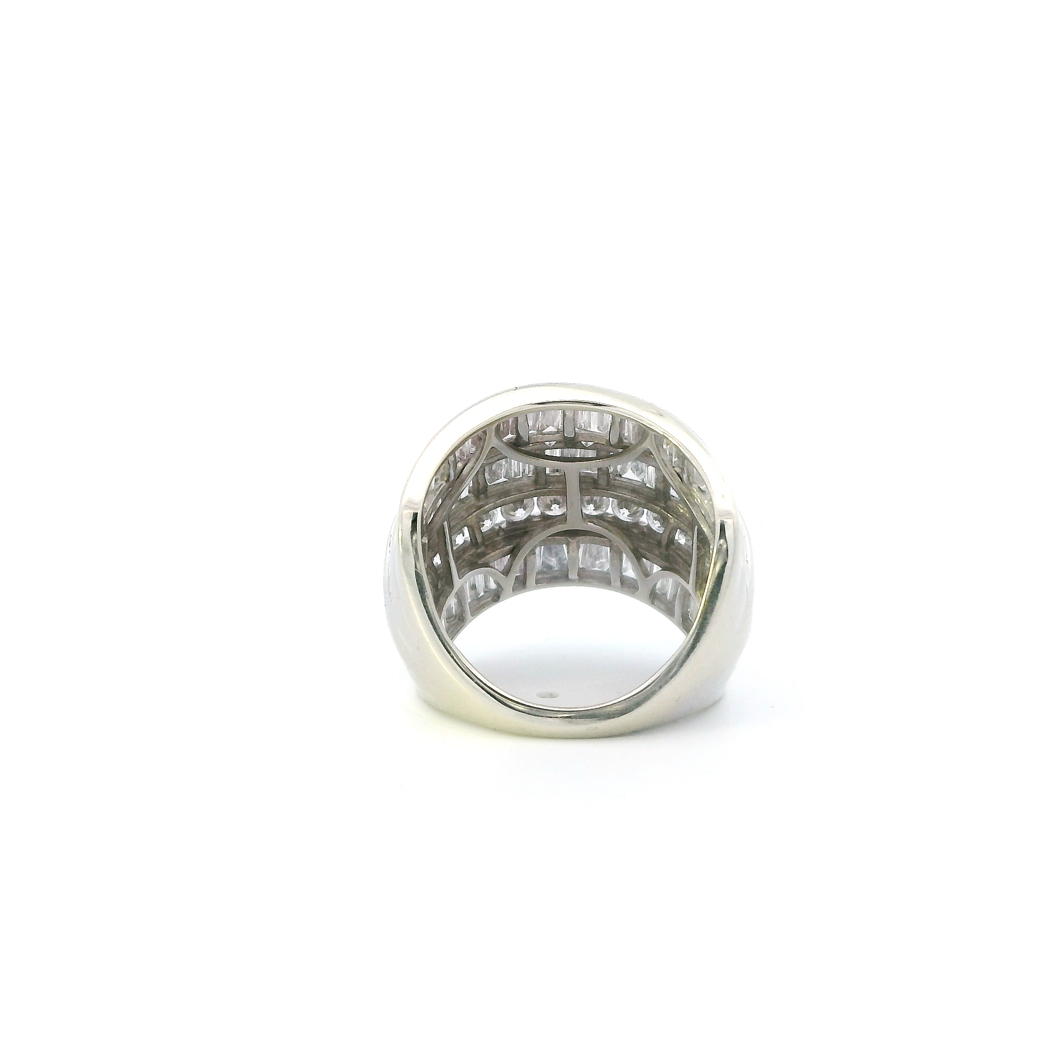 10K White Gold Lab Diamond Womens Ring - 4.00ct