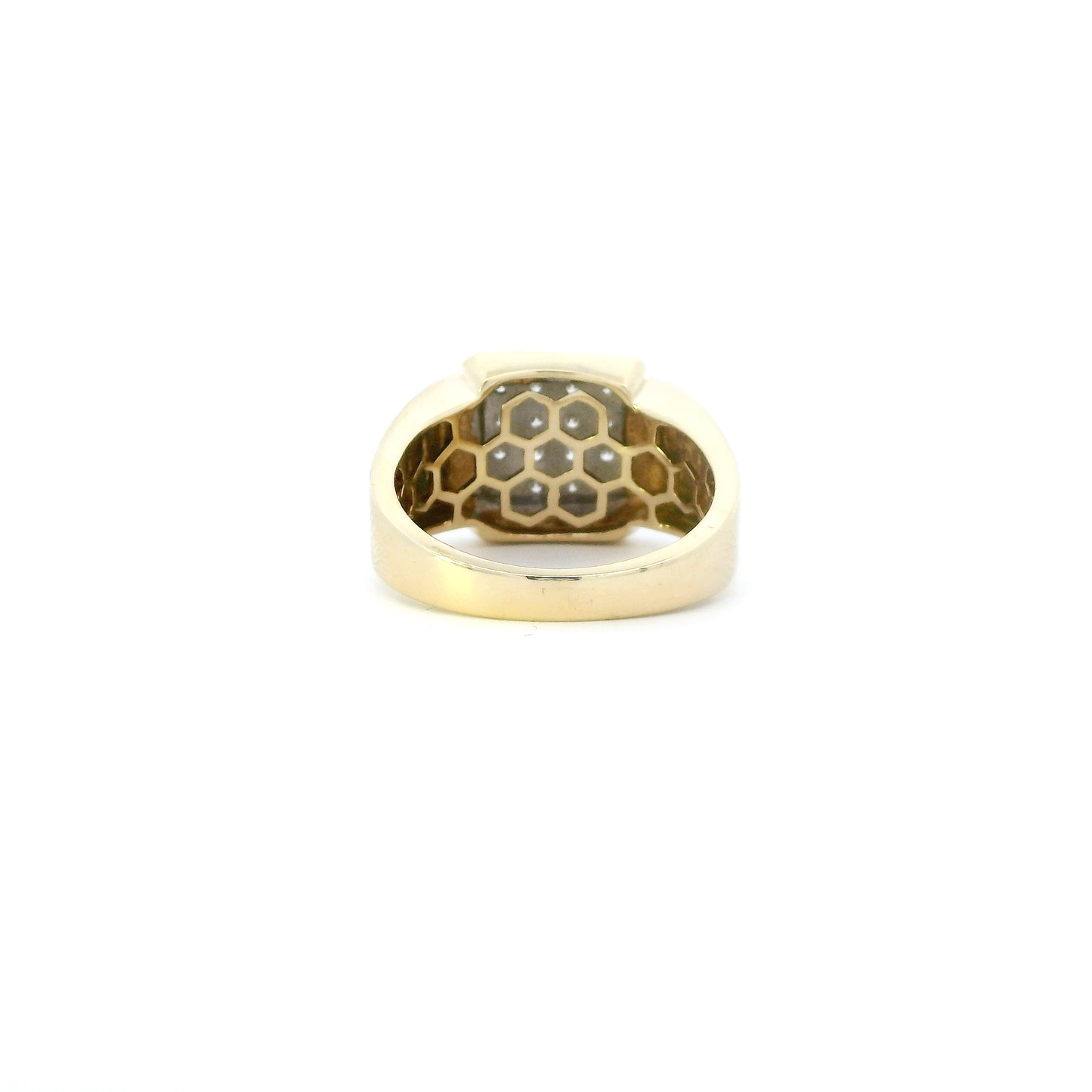 10K Yellow Gold Diamond Mens Ring  - 0.33ct
