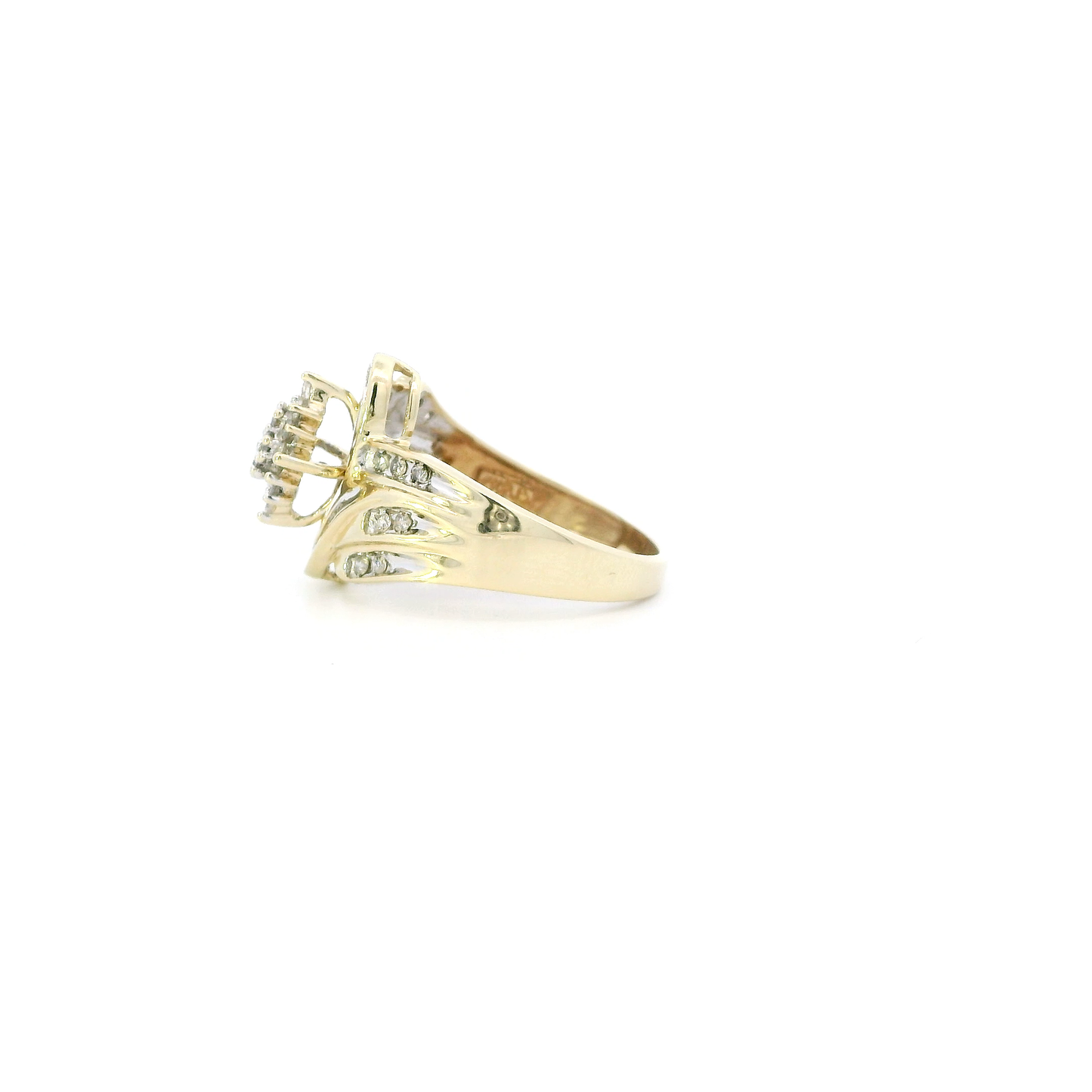 10K Yellow Gold Diamond Womens Ring - 0.29ct