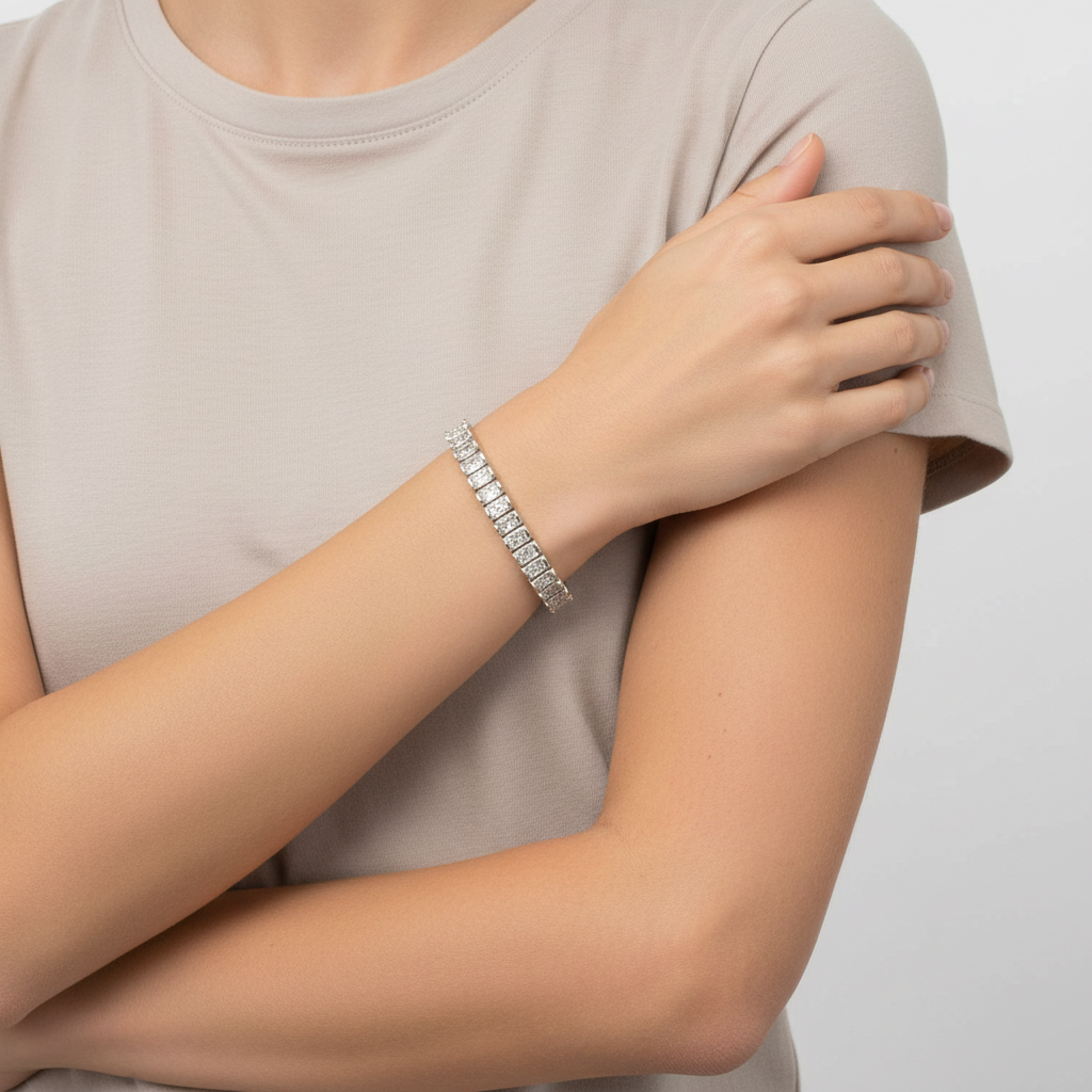 14K White Gold 7
