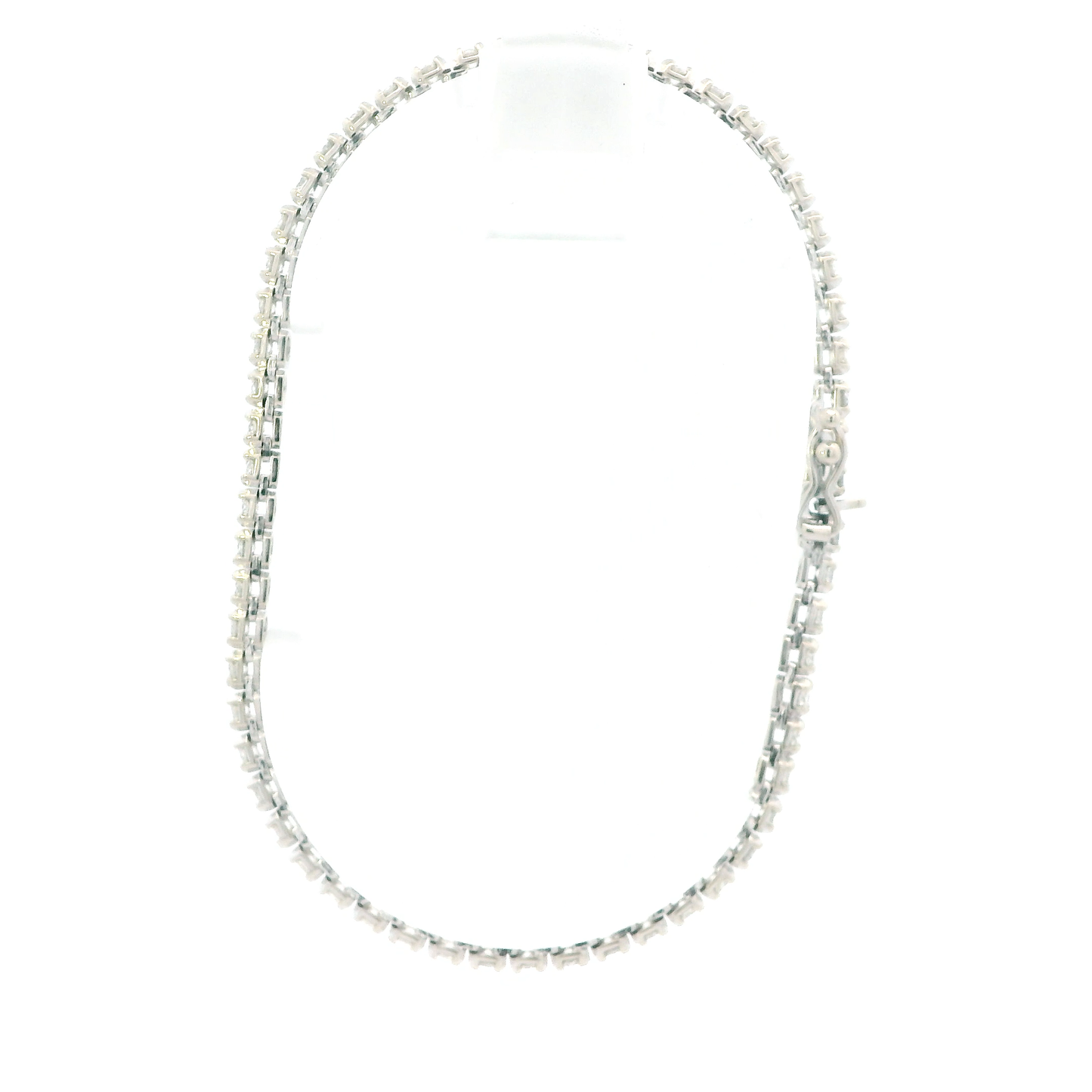 14K White Gold 7" Diamond Tennis Bracelet - 2.36ct