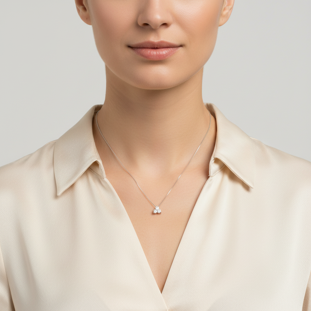 14K Yellow Gold Diamond Pendant & 18