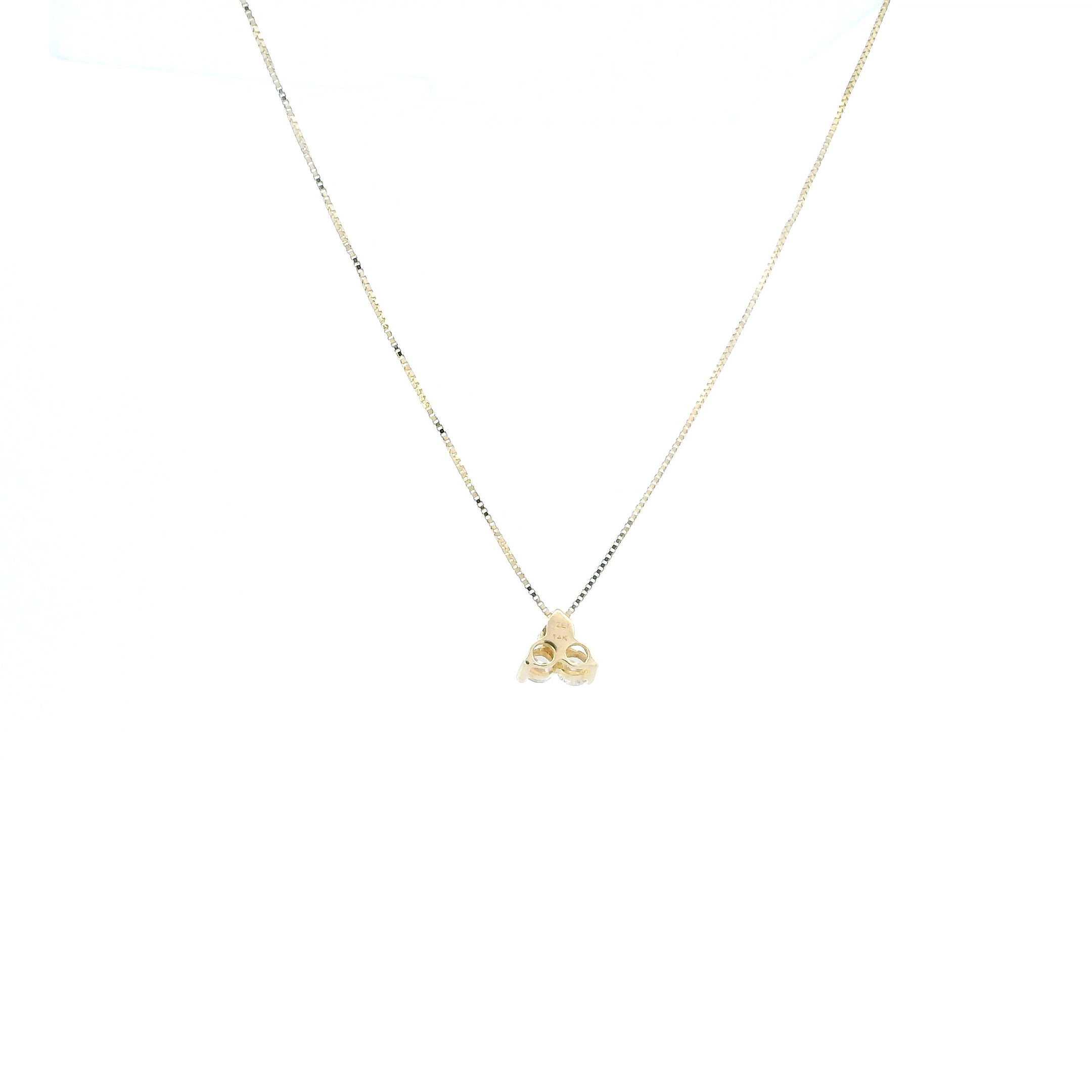 14K Yellow Gold Diamond Pendant & 18