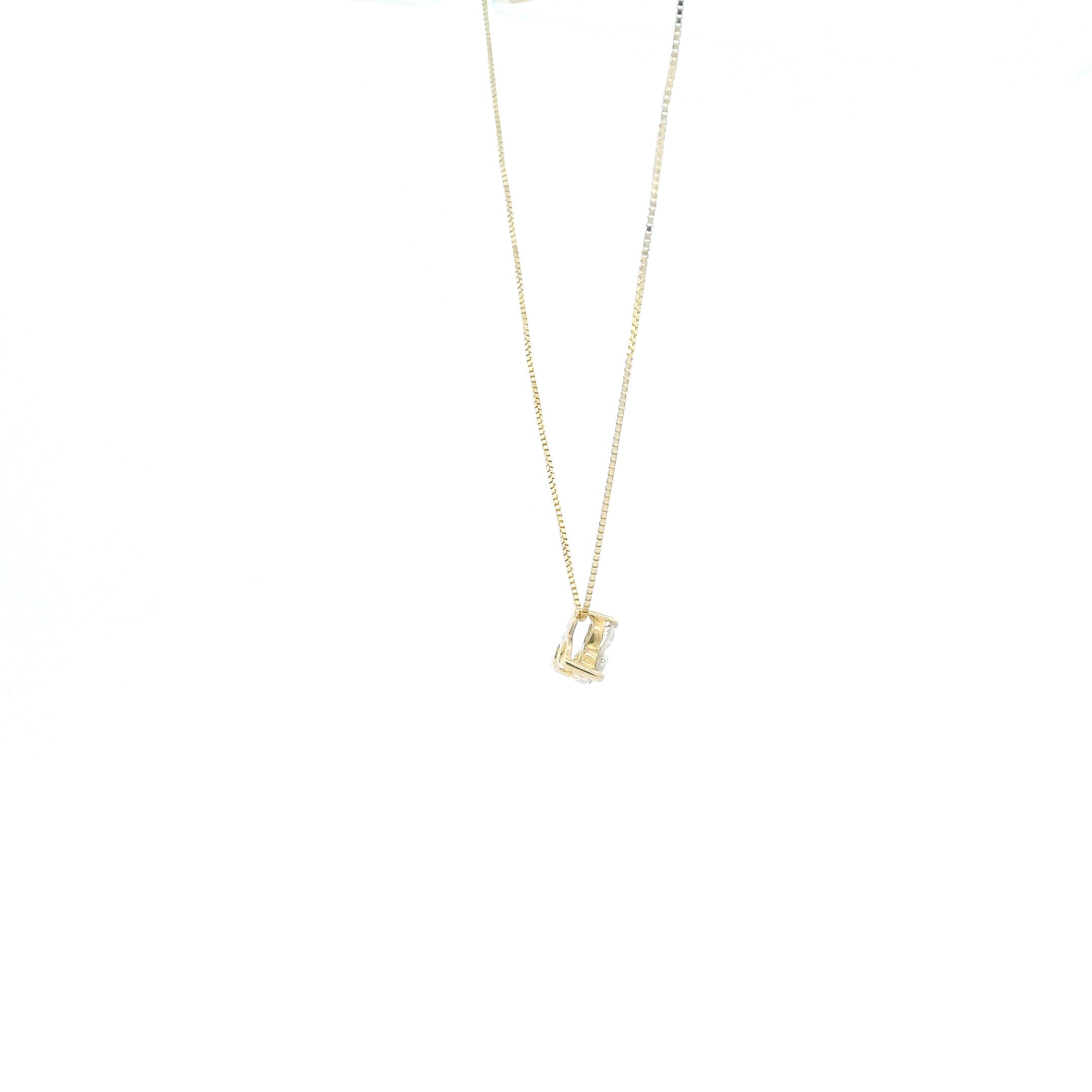 14K Yellow Gold Diamond Pendant & 18