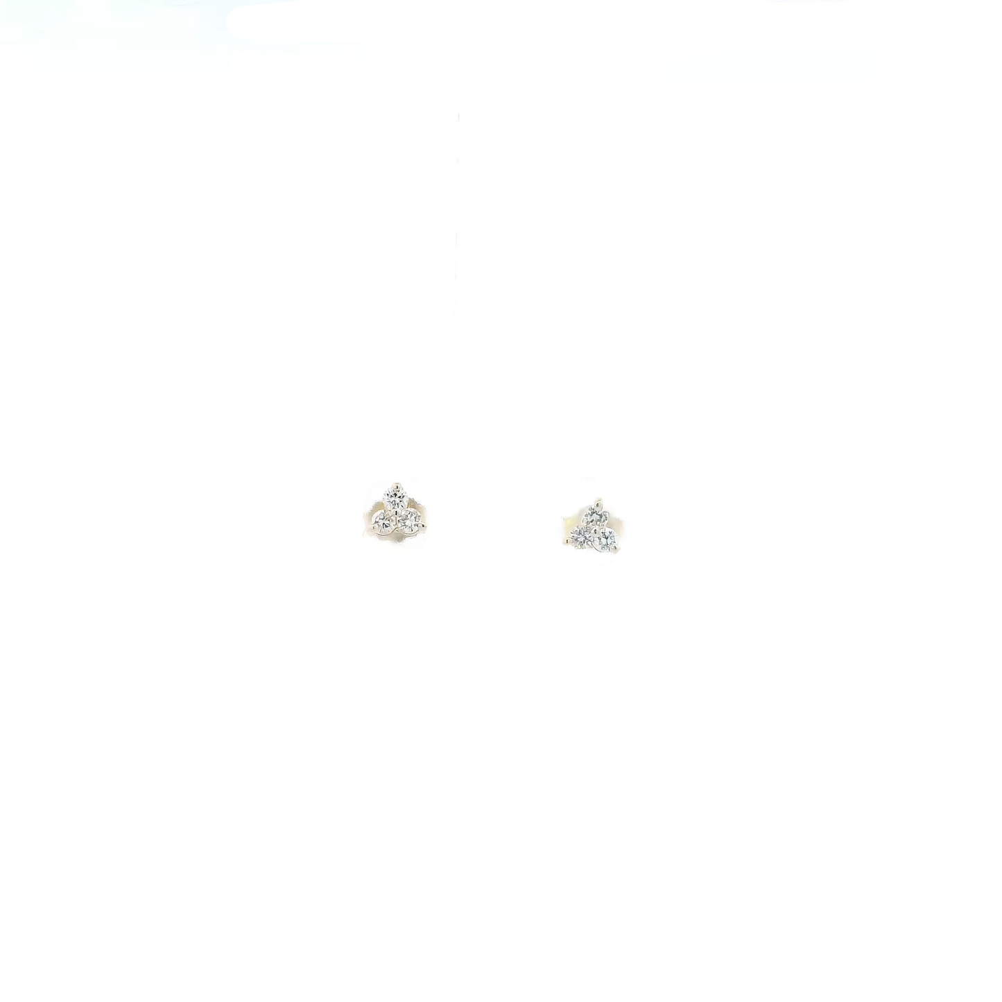 14K Yellow Gold Diamond Earrings 0.24ct