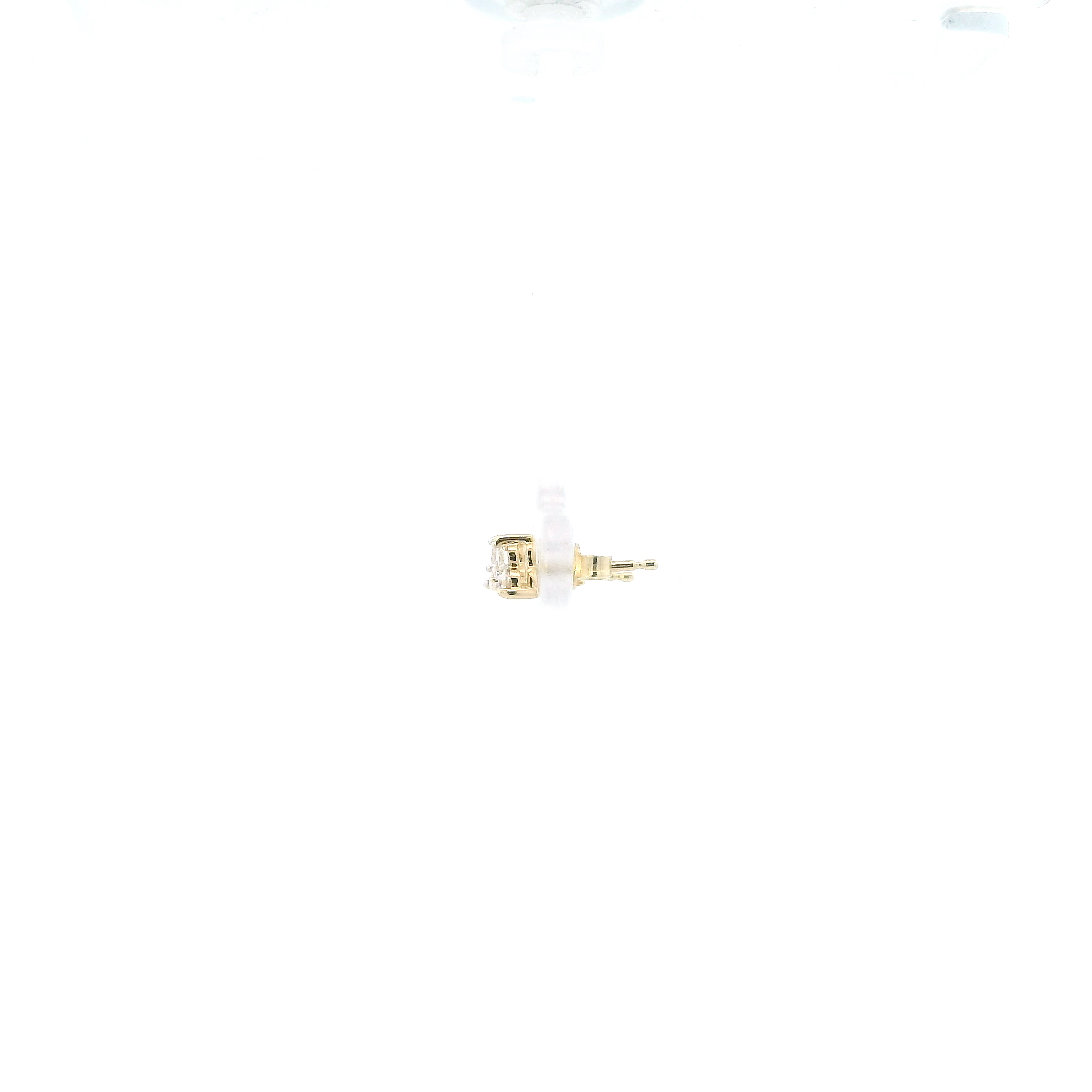 14K Yellow Gold Diamond Earrings 0.24ct