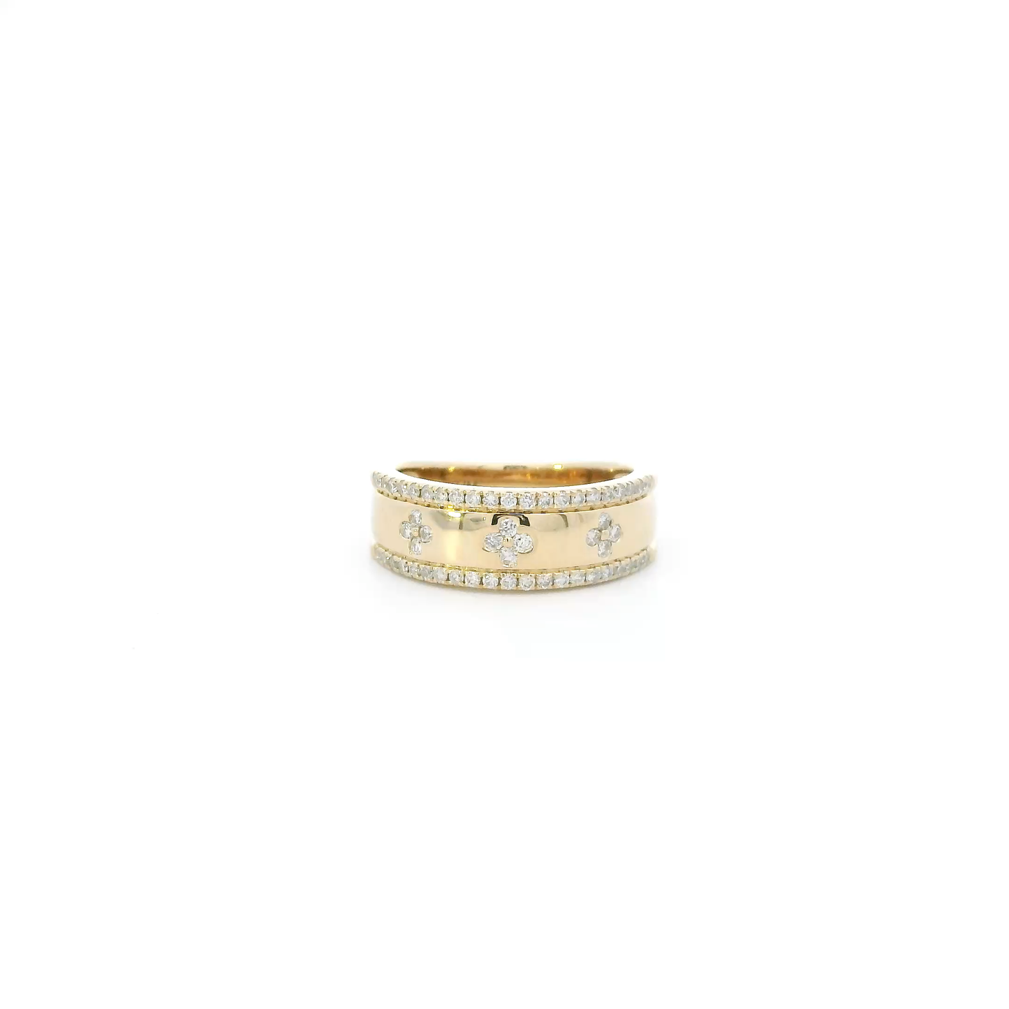 14K Yellow Gold Diamond Womens Ring - 0.31ct