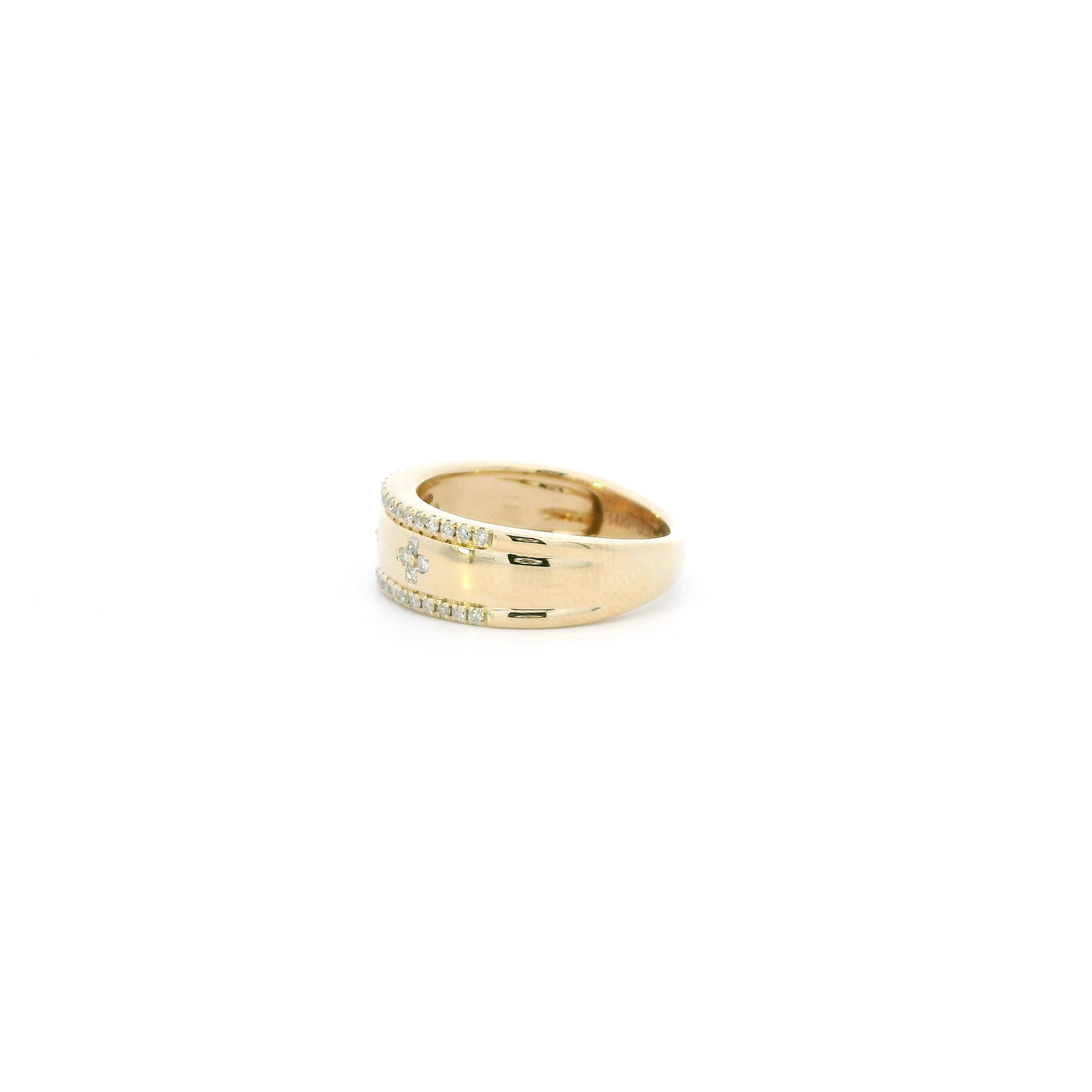 14K Yellow Gold Diamond Womens Ring - 0.31ct