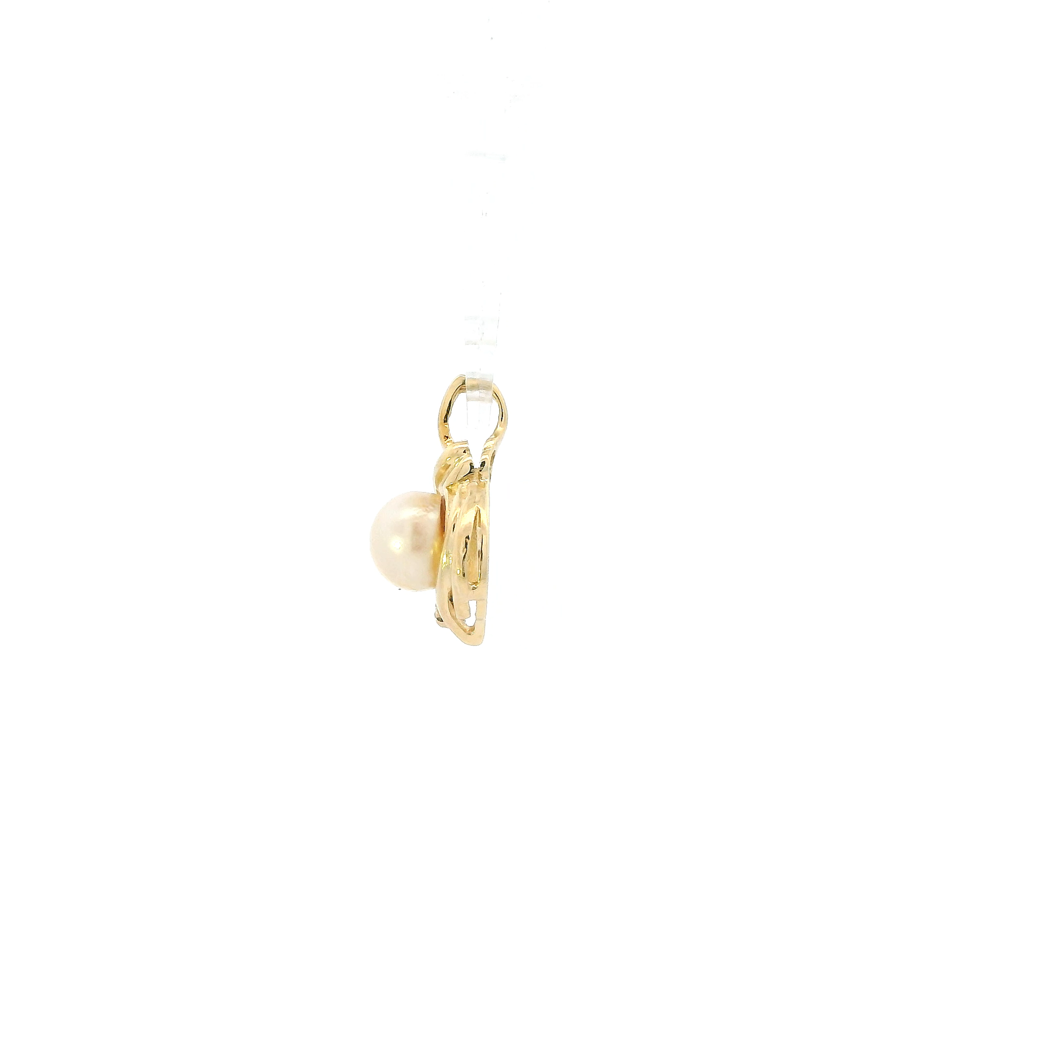 14K Yellow Gold Pearl Pendant