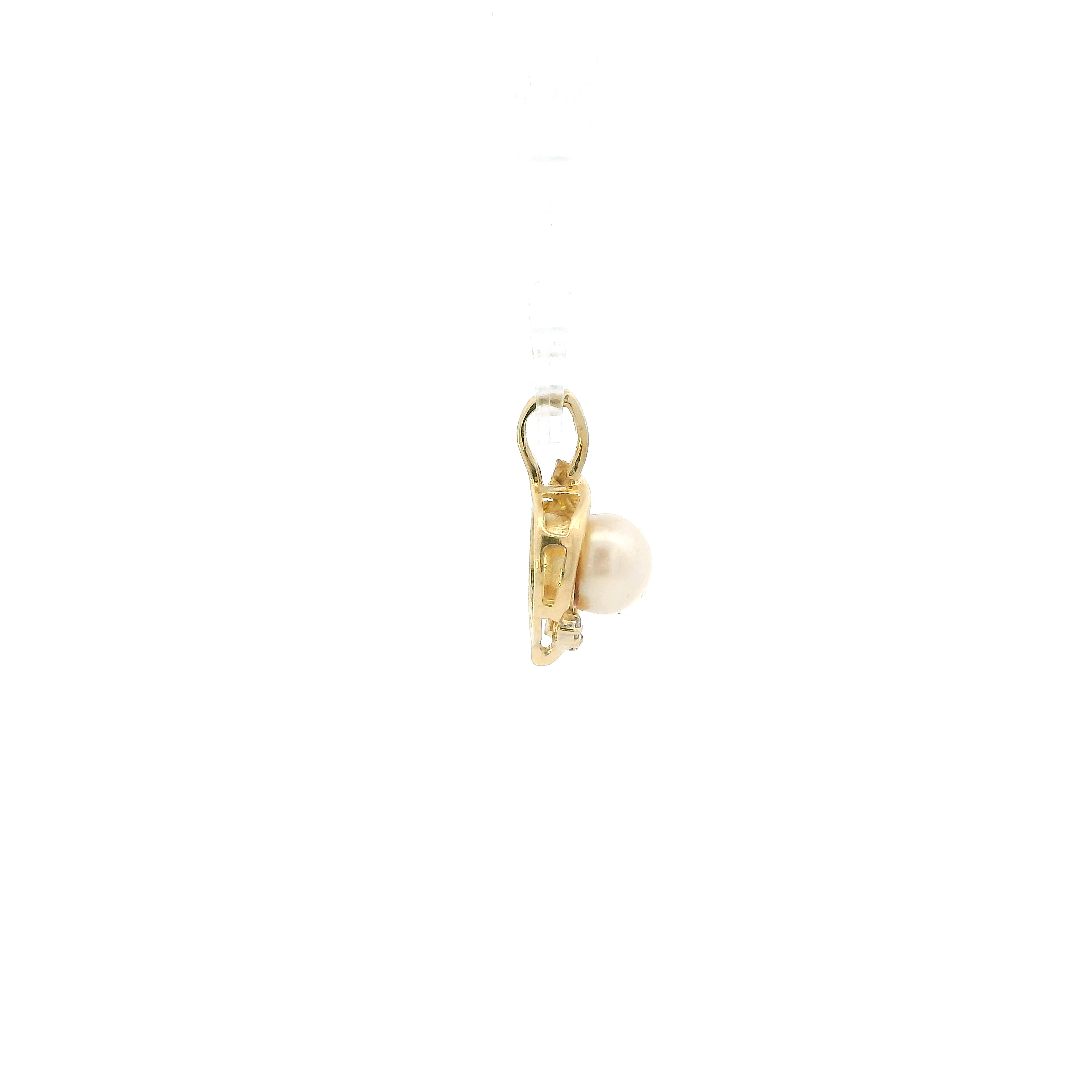14K Yellow Gold Pearl Pendant