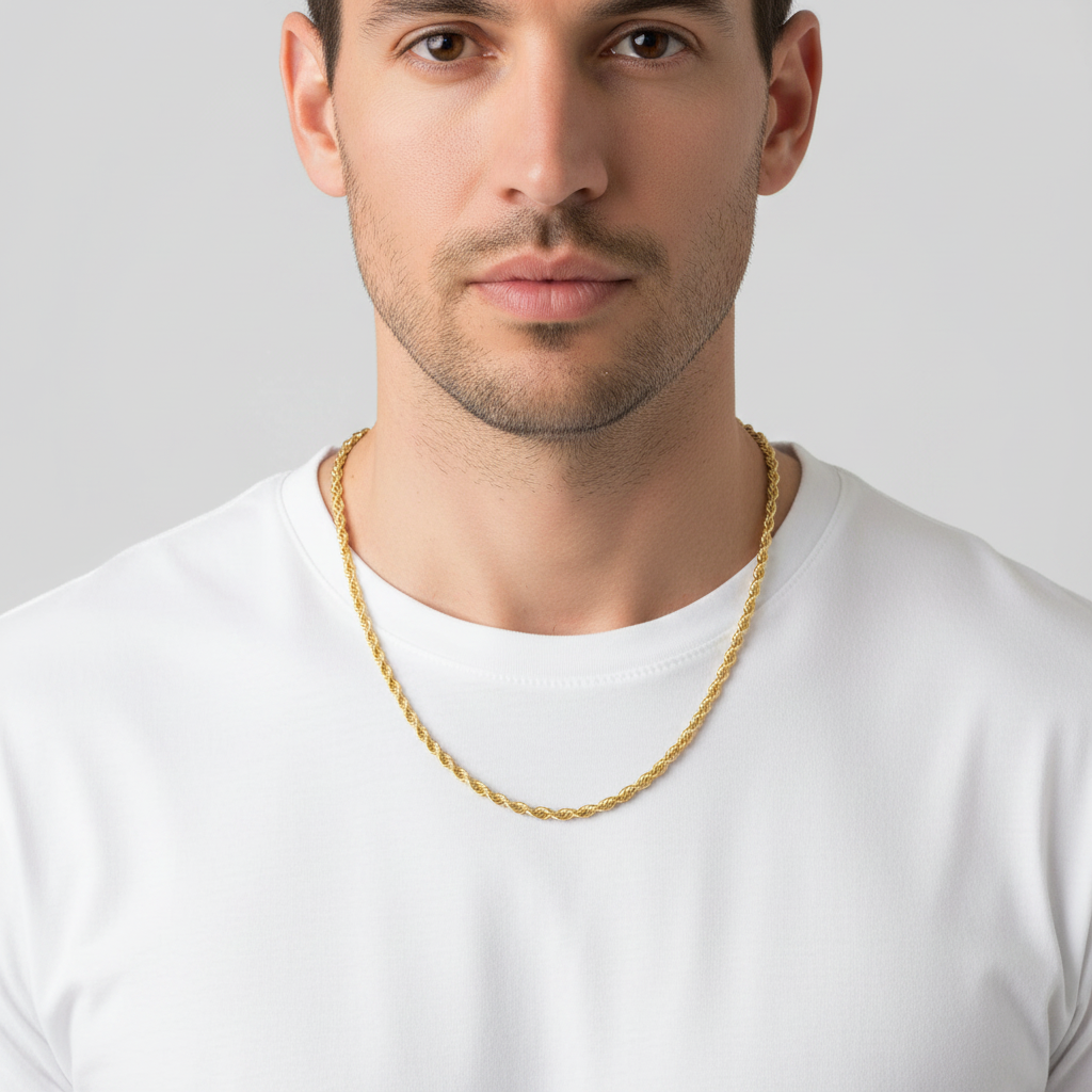 14K Yellow Gold 24" Rope Chain