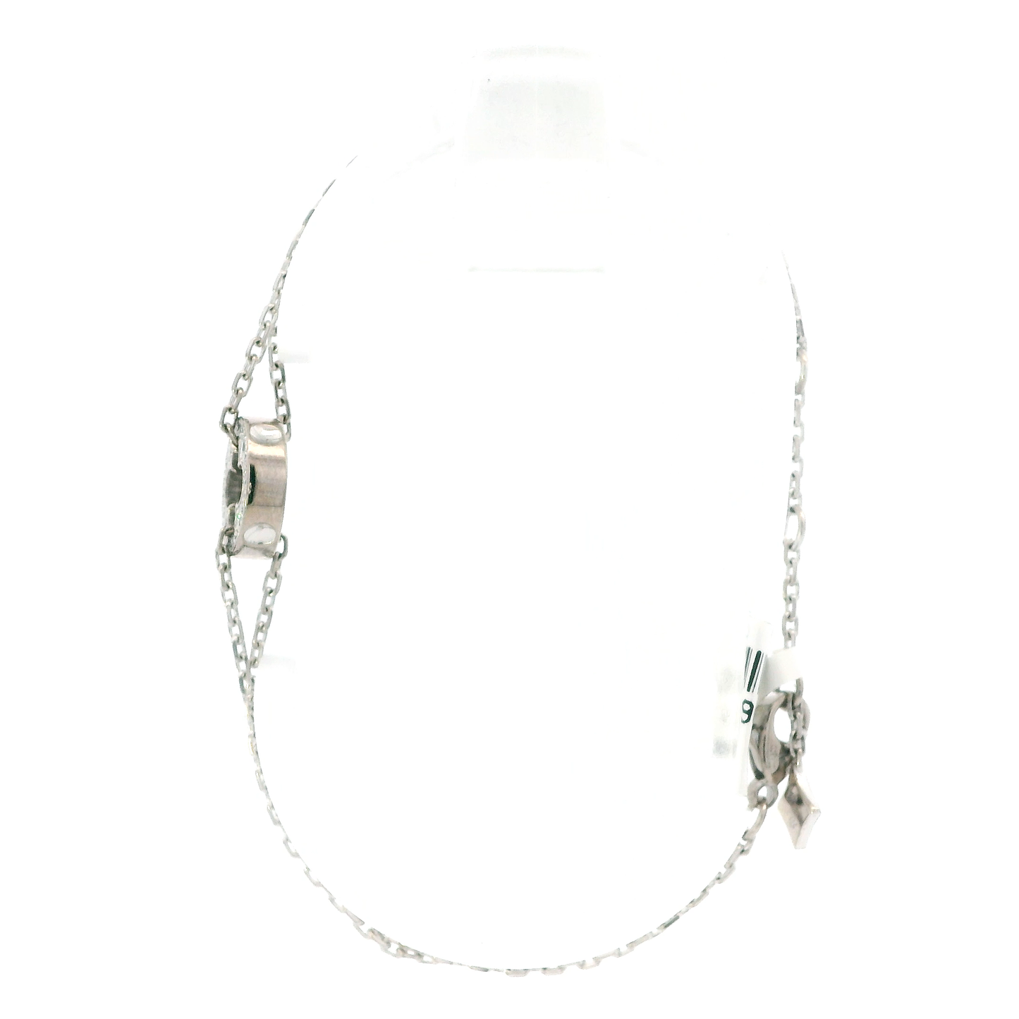 18K White Gold 6-7" Louis Vuitton Empriente Chain Bracelet
