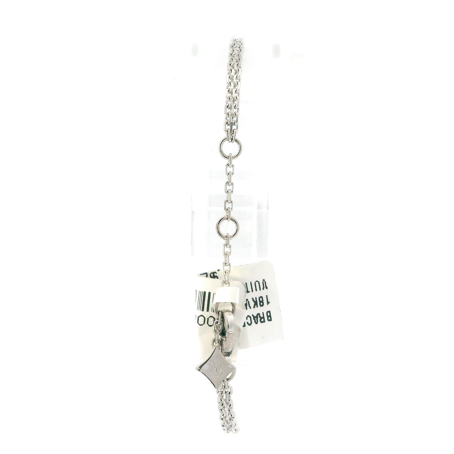 18K White Gold 6-7" Louis Vuitton Empriente Chain Bracelet
