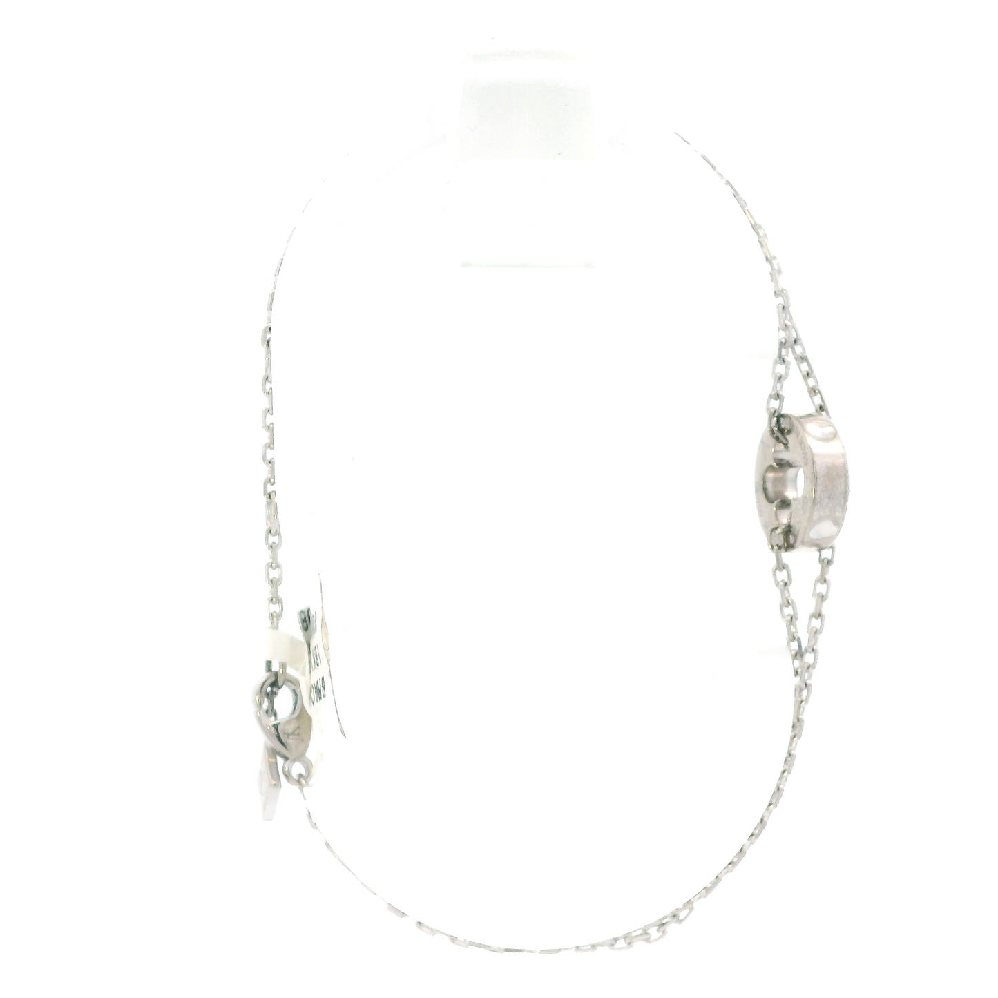 18K White Gold 6-7" Louis Vuitton Empriente Chain Bracelet