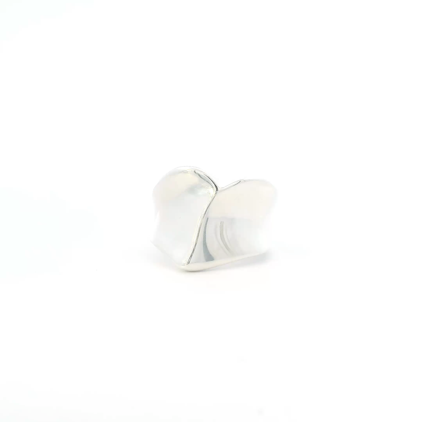 Sterling Silver Heart "Forgive" Womens Ring