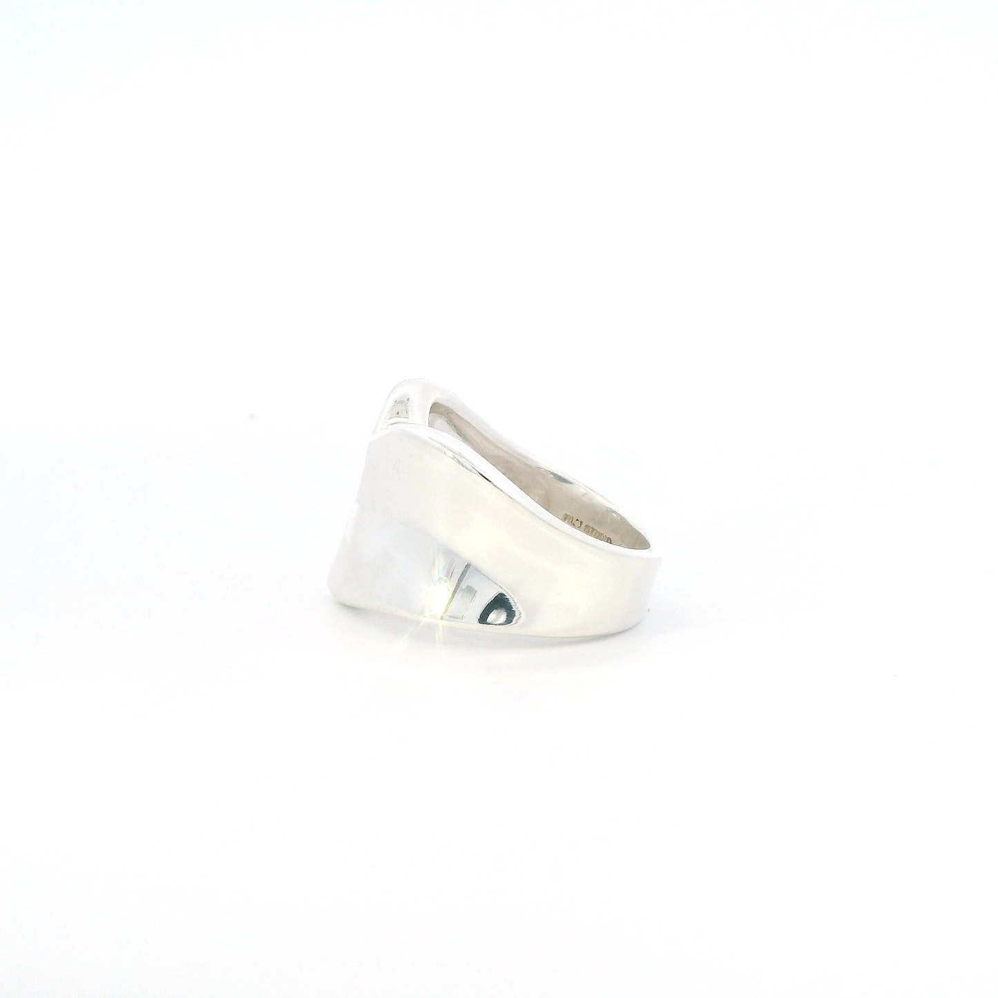 Sterling Silver Heart "Forgive" Womens Ring