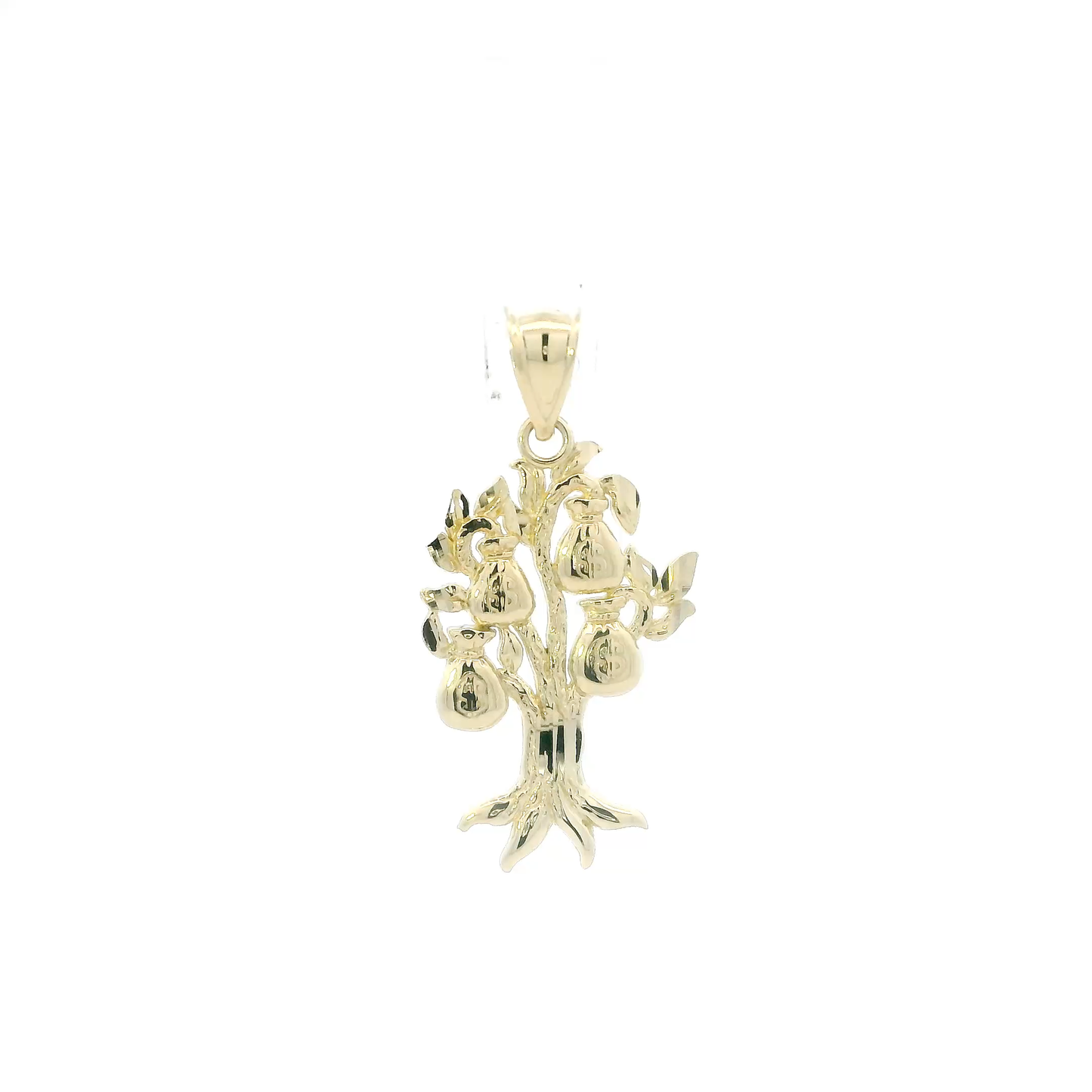 Colgante Árbol del Dinero de Oro Amarillo de 10K