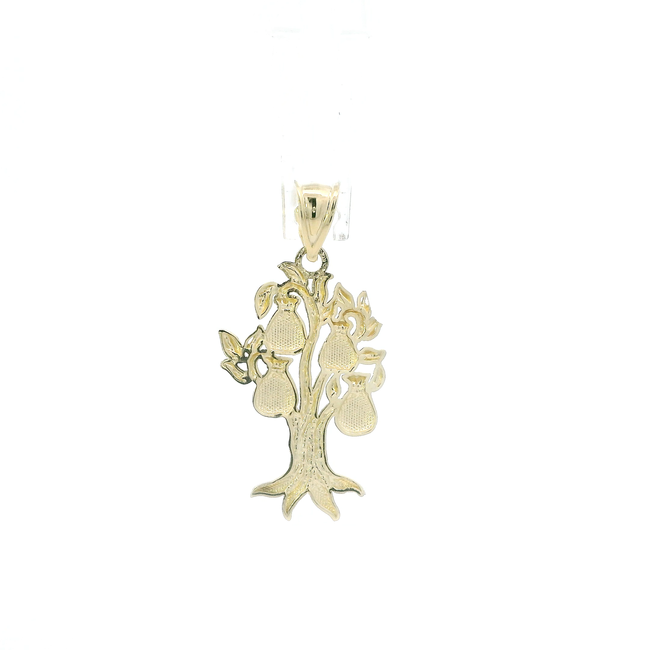 10K Yellow Gold Money Tree Pendant