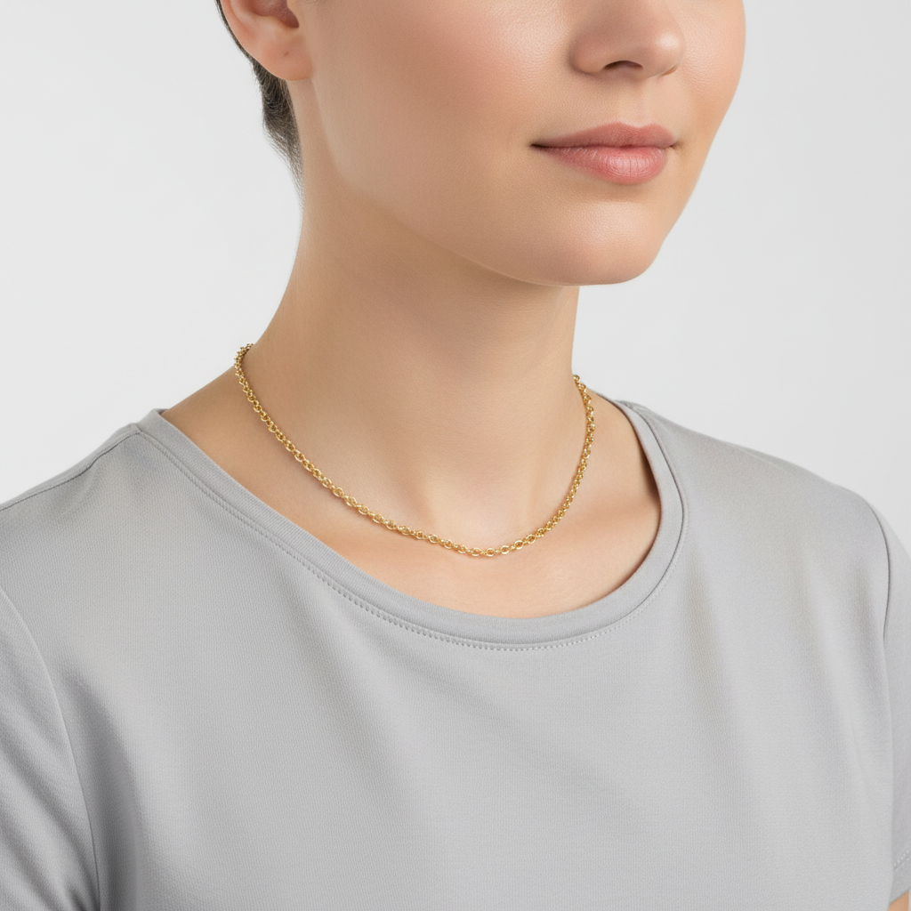 14K Yellow Gold 16" Rolo Chain