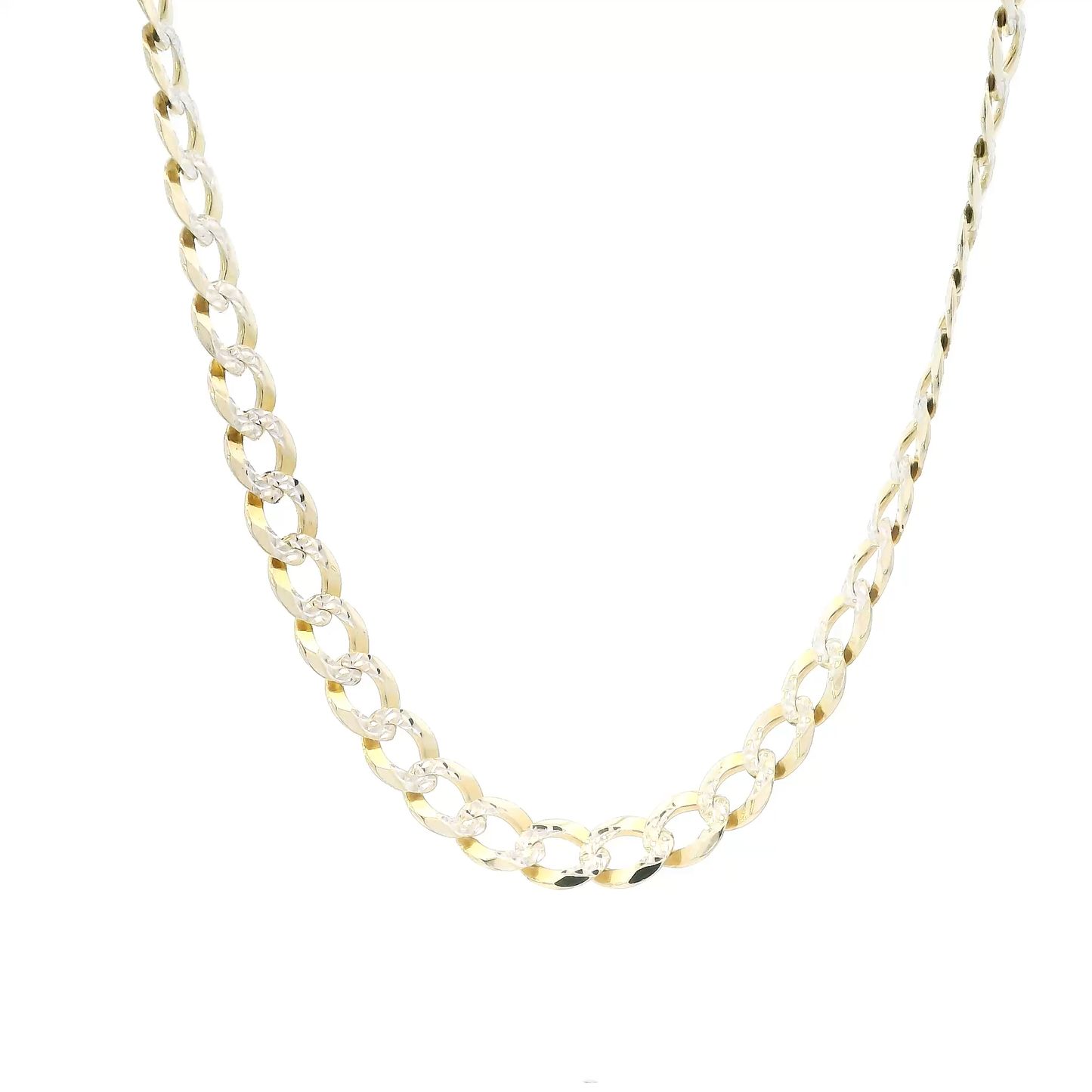 10K Yellow Gold 26" Diamond Cut Curb Chain