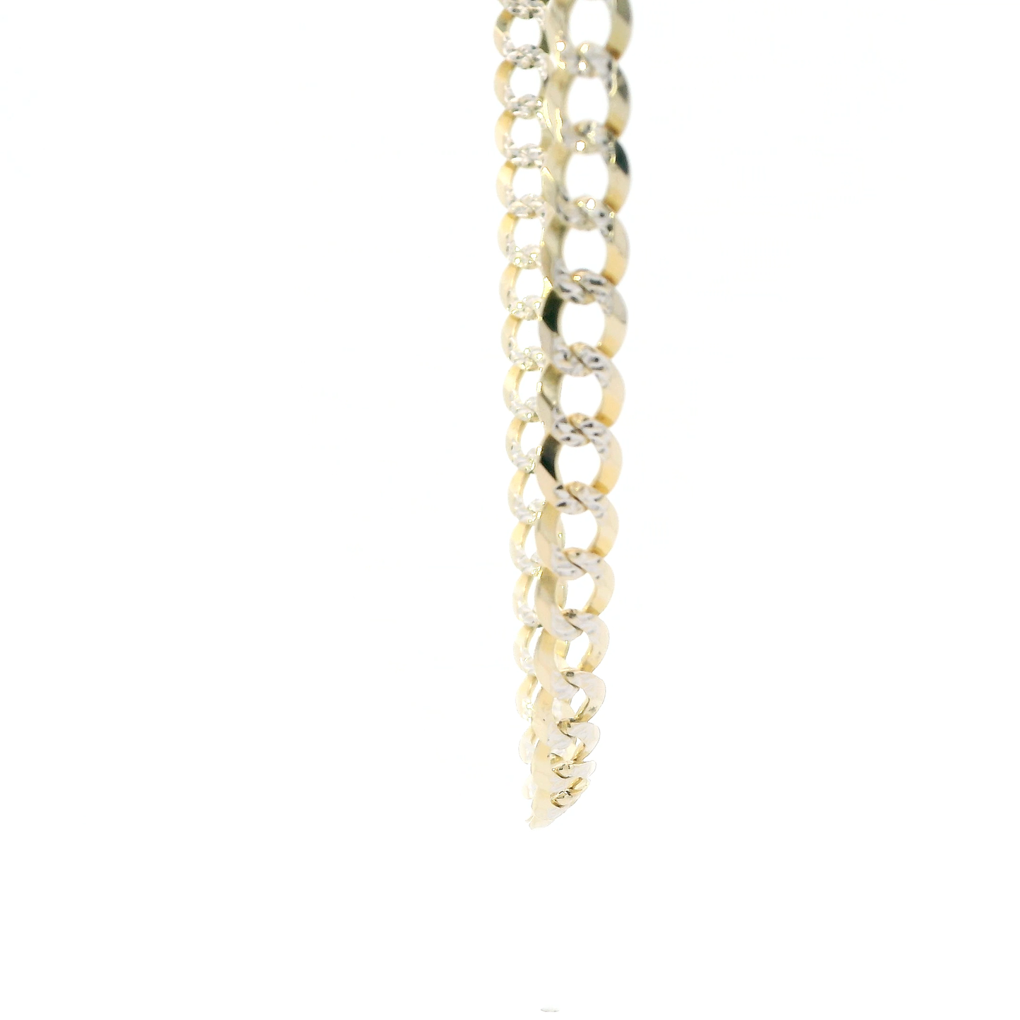 10K Yellow Gold 26" Diamond Cut Curb Chain