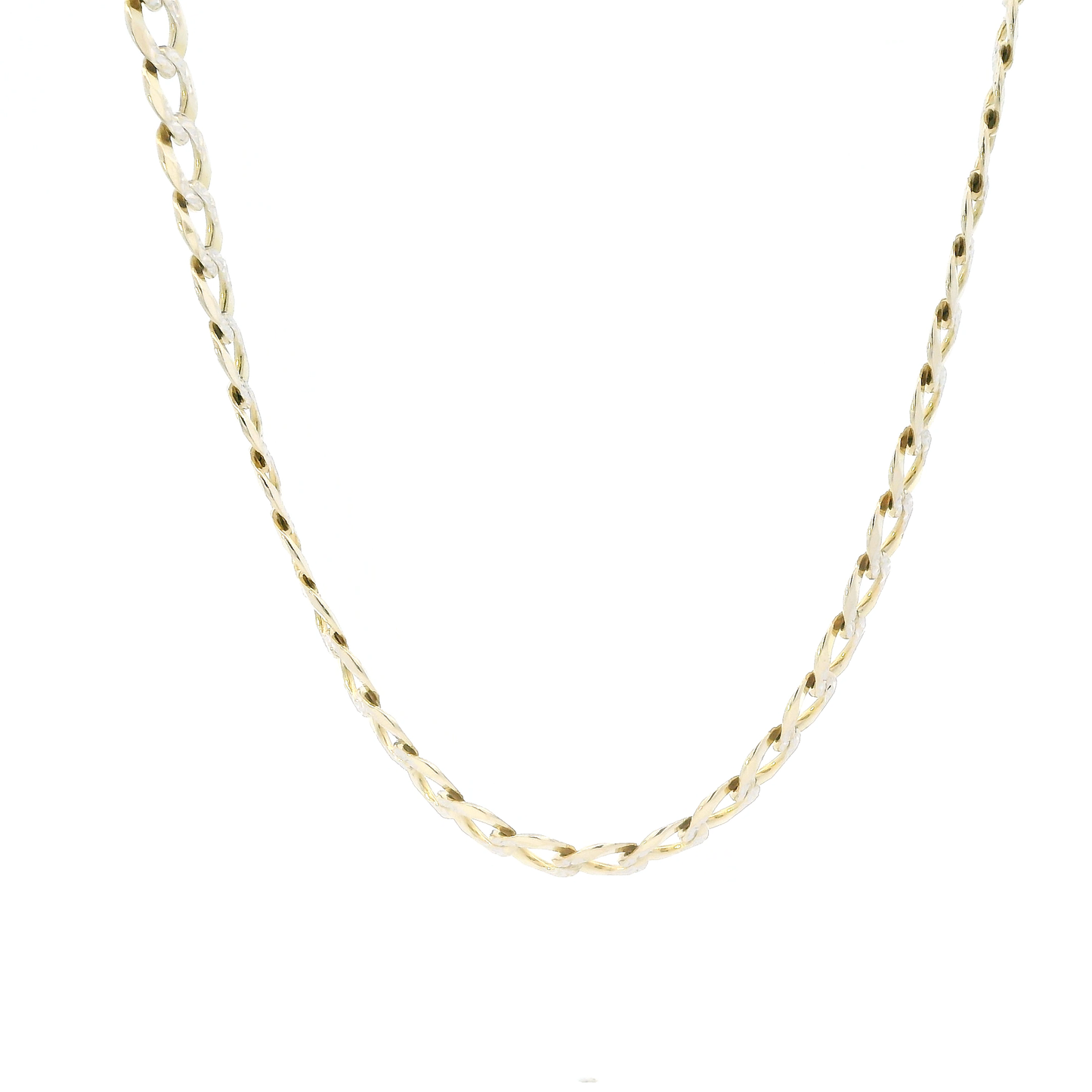 10K Yellow Gold 26" Diamond Cut Curb Chain